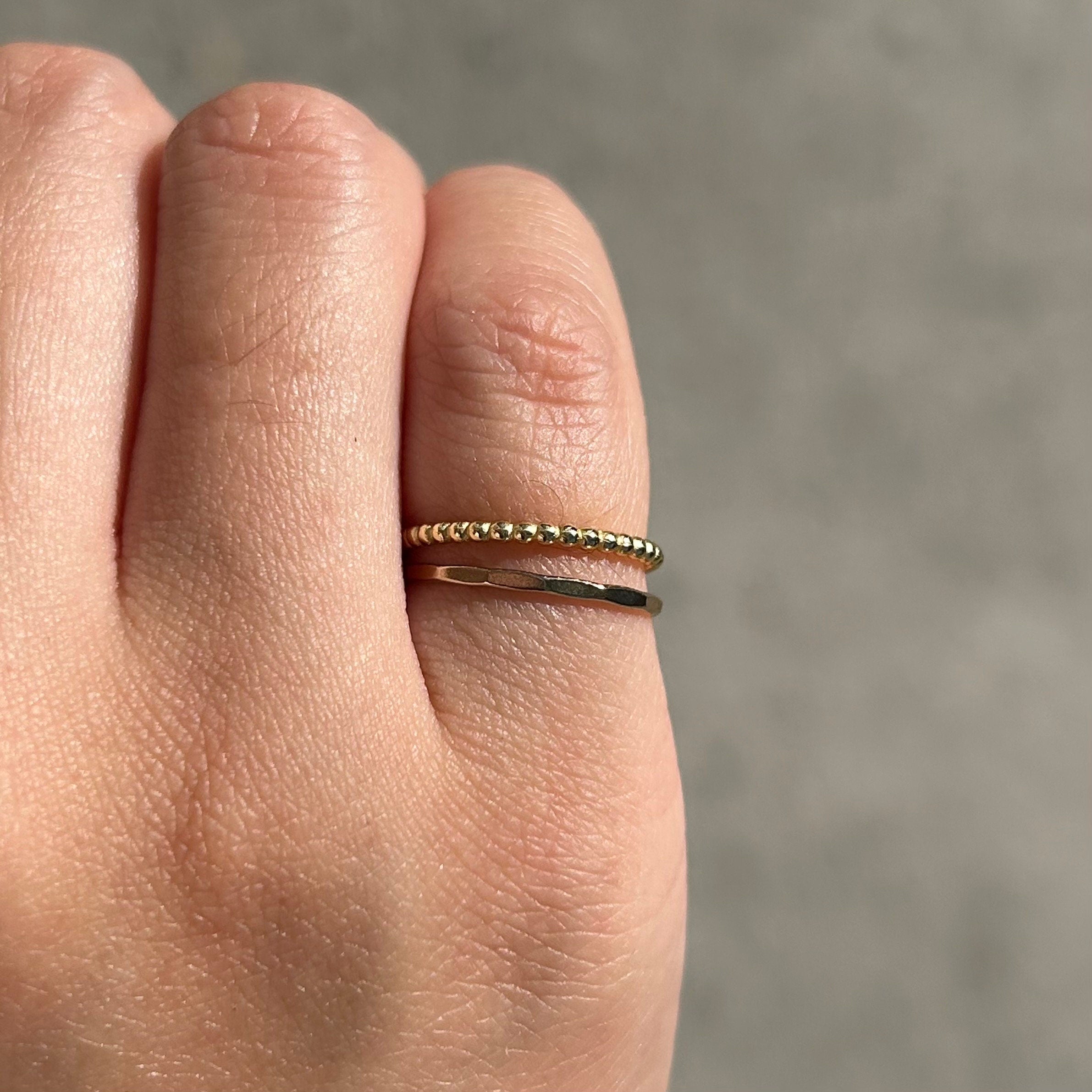 Hammered 14kt Gold Fill Ring