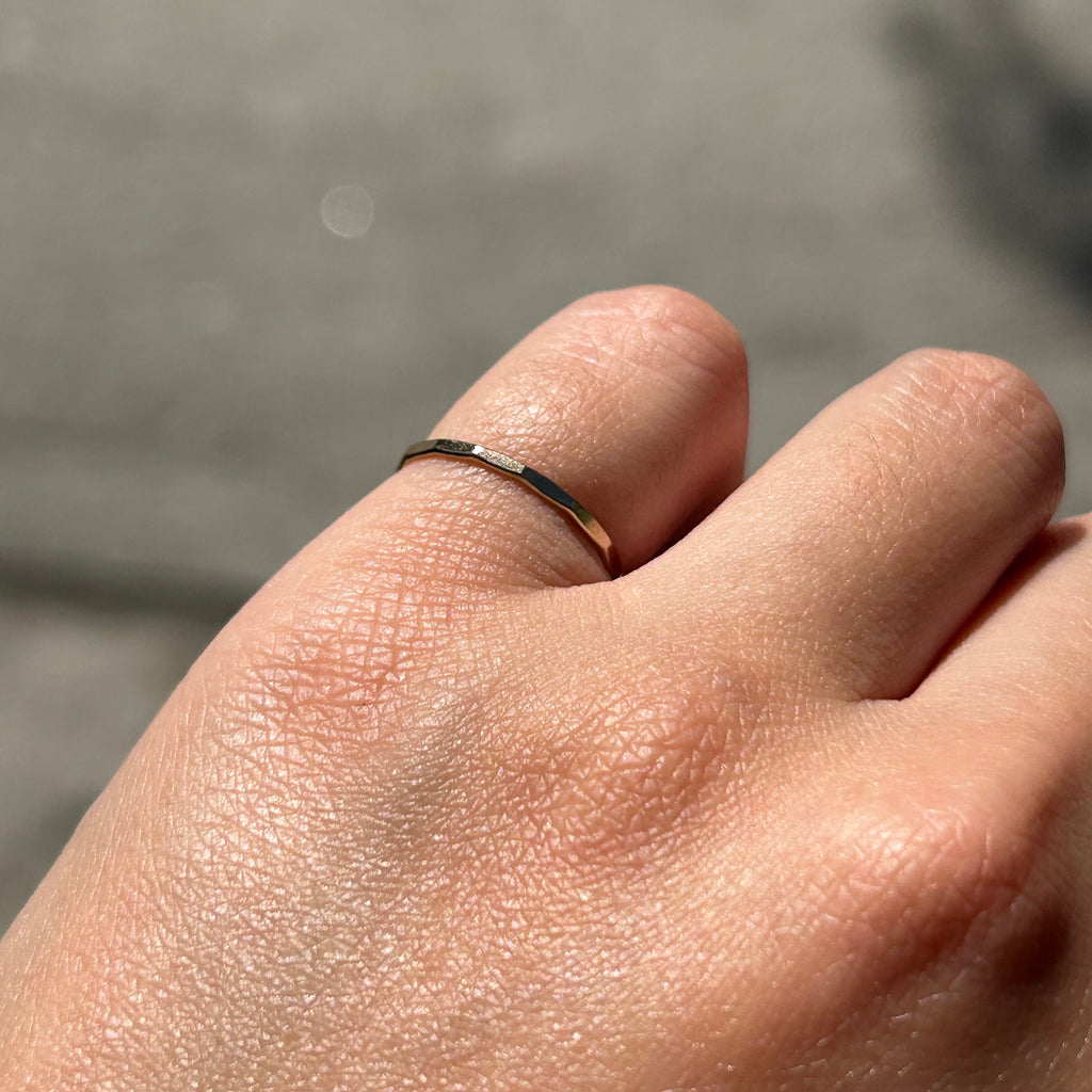 Hammered 14kt Gold Fill Ring