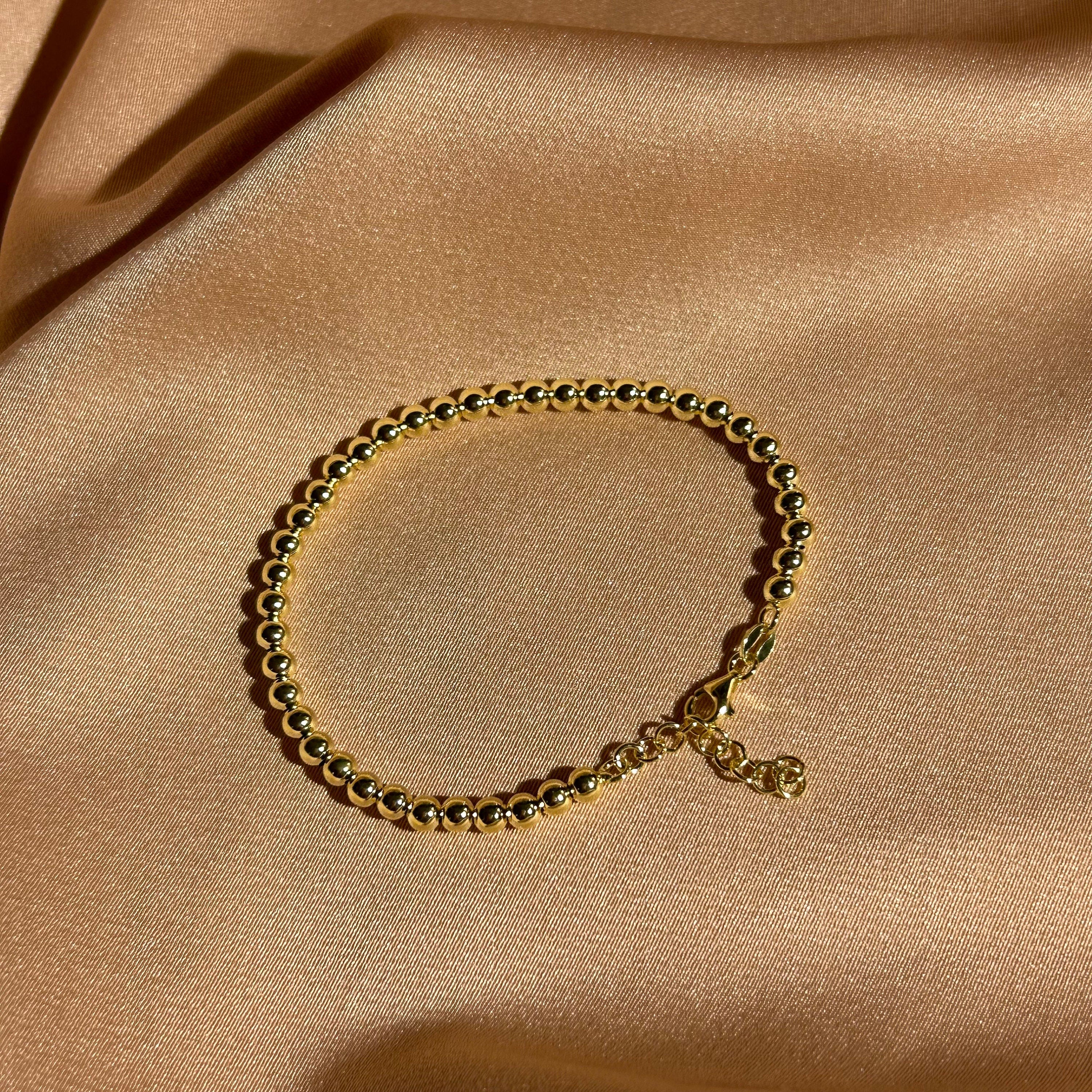 Golden Dots 3mm Necklace