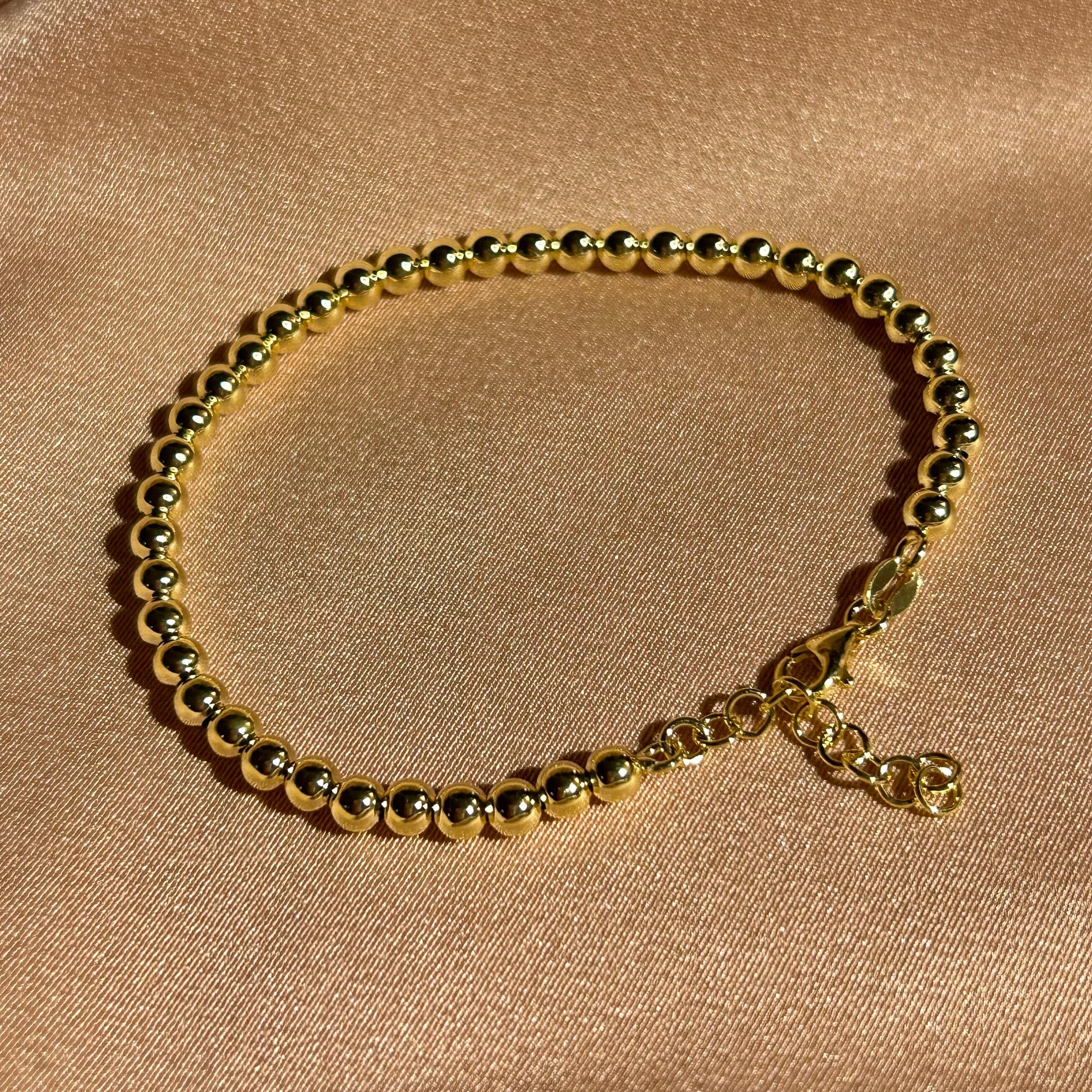 Golden Dots 3mm Necklace
