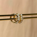 Pearl Accent Huggies Huggie Vermeil Earrings