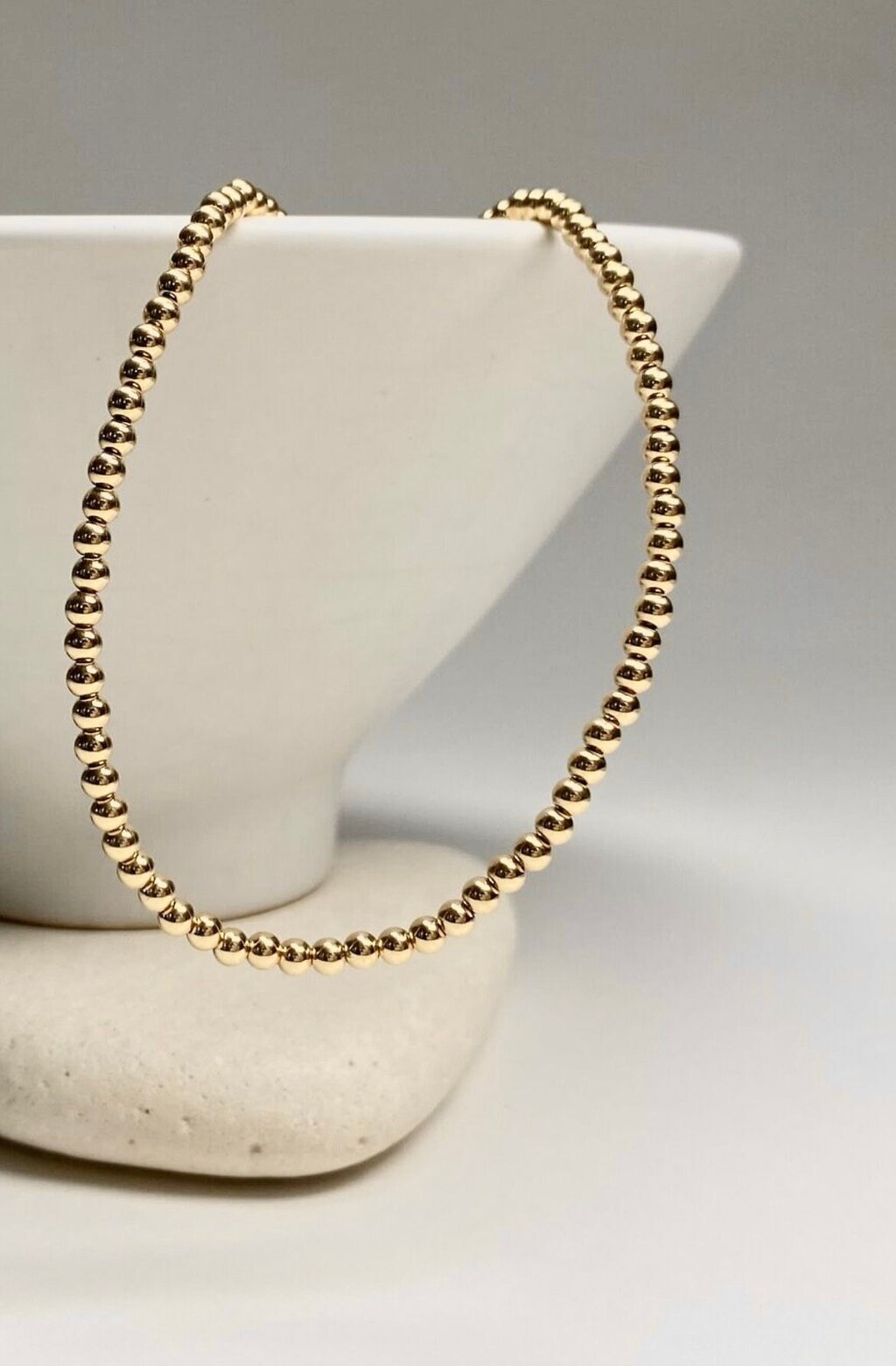Golden Dots 3mm Necklace