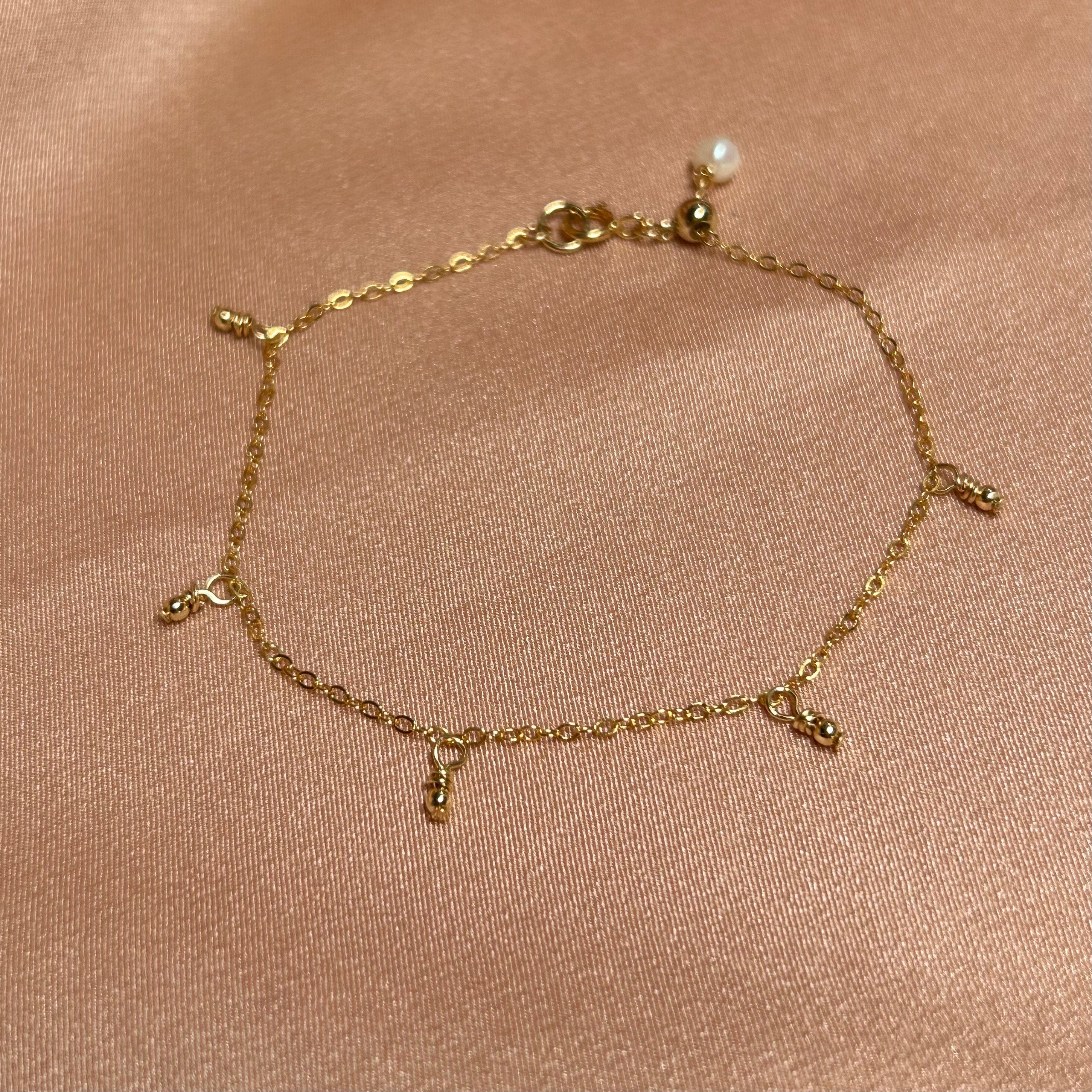Golden Dots Adjustable Bracelet ~ 14kt Gold Fill