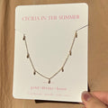 Golden Dots Paperclip Necklace ~ 14kt Gold Fill