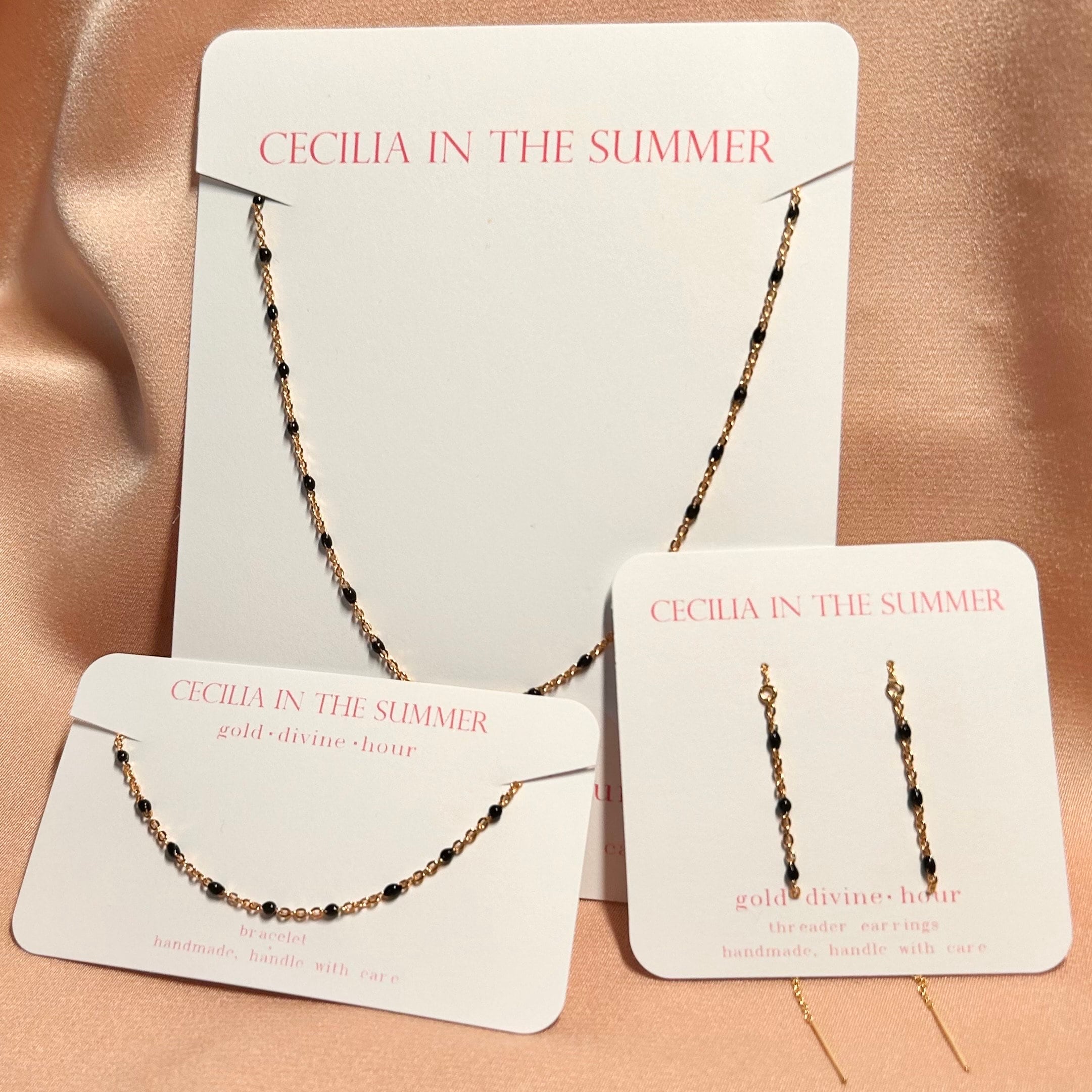 Enamel Necklace ~ Sterling Silver