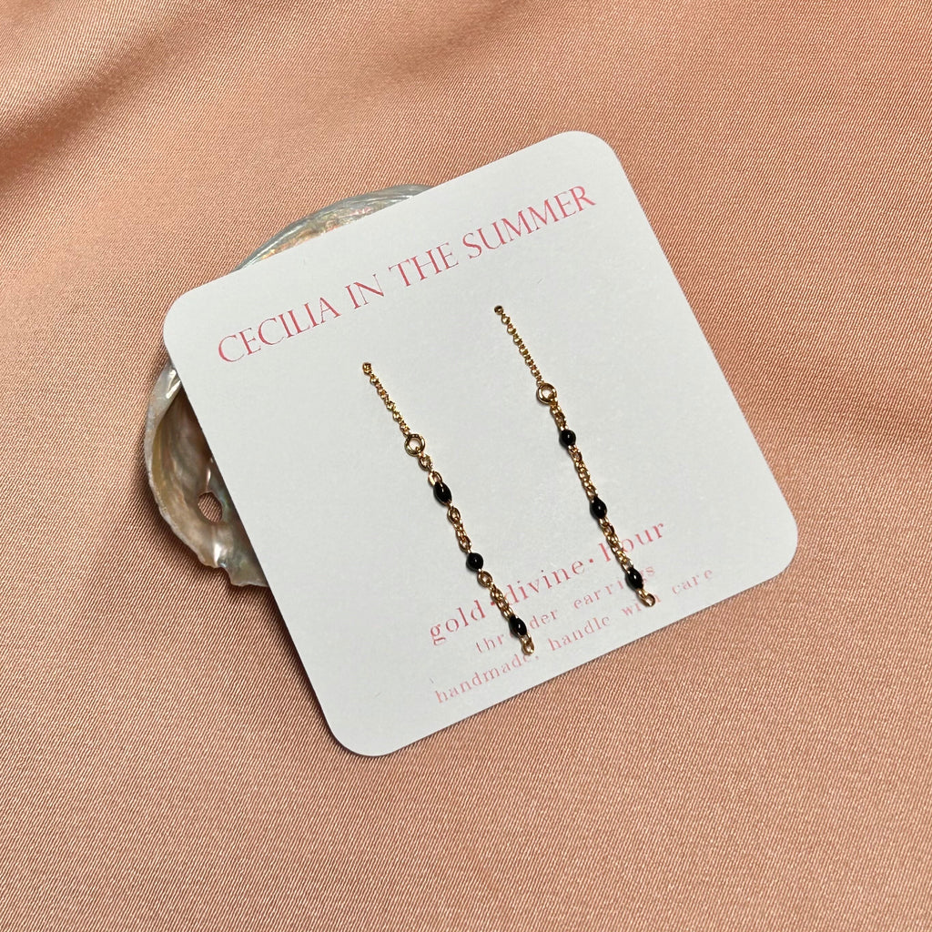 Enamel Earrings ~ 14kt Gold Filled