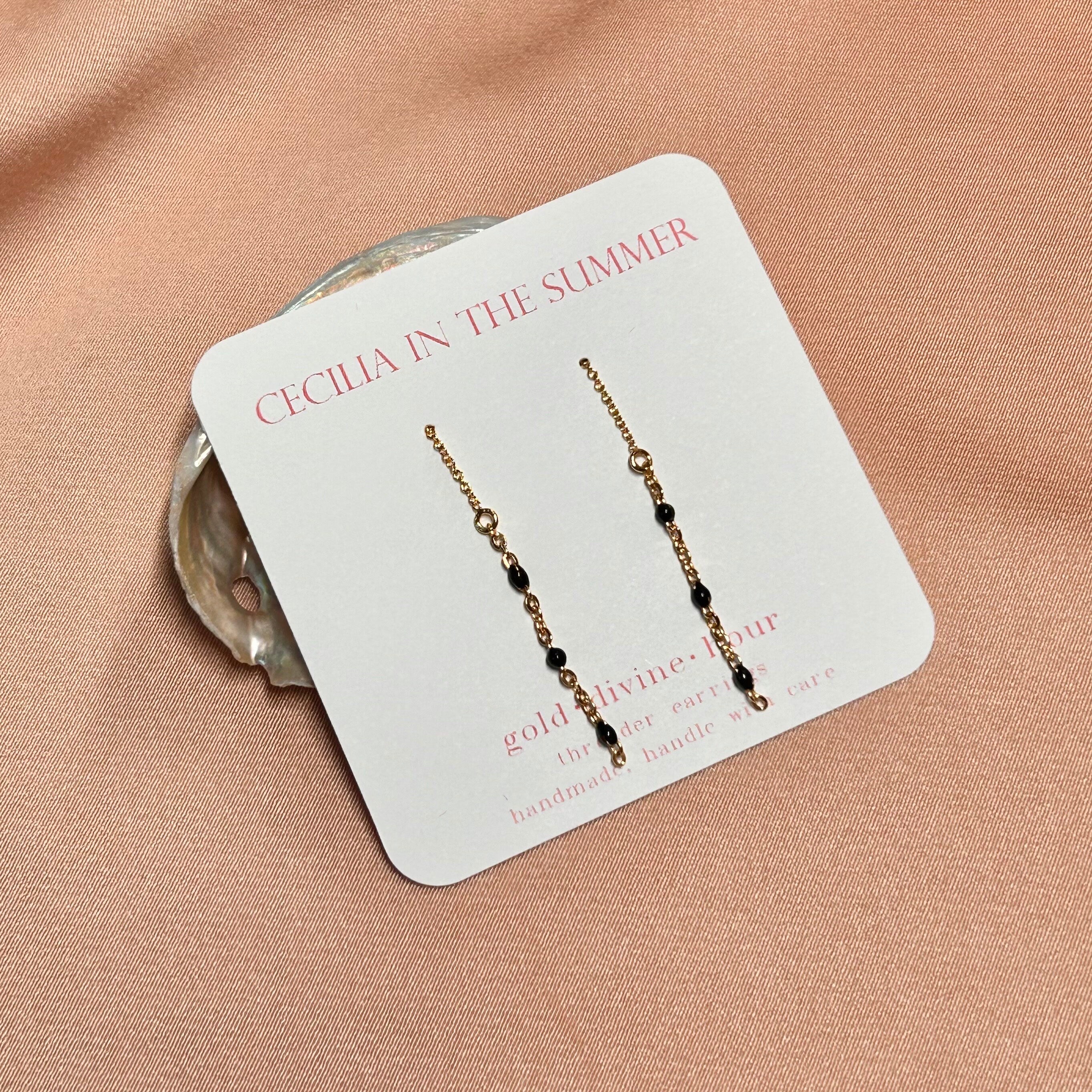 Enamel Earrings ~ 14kt Gold Filled