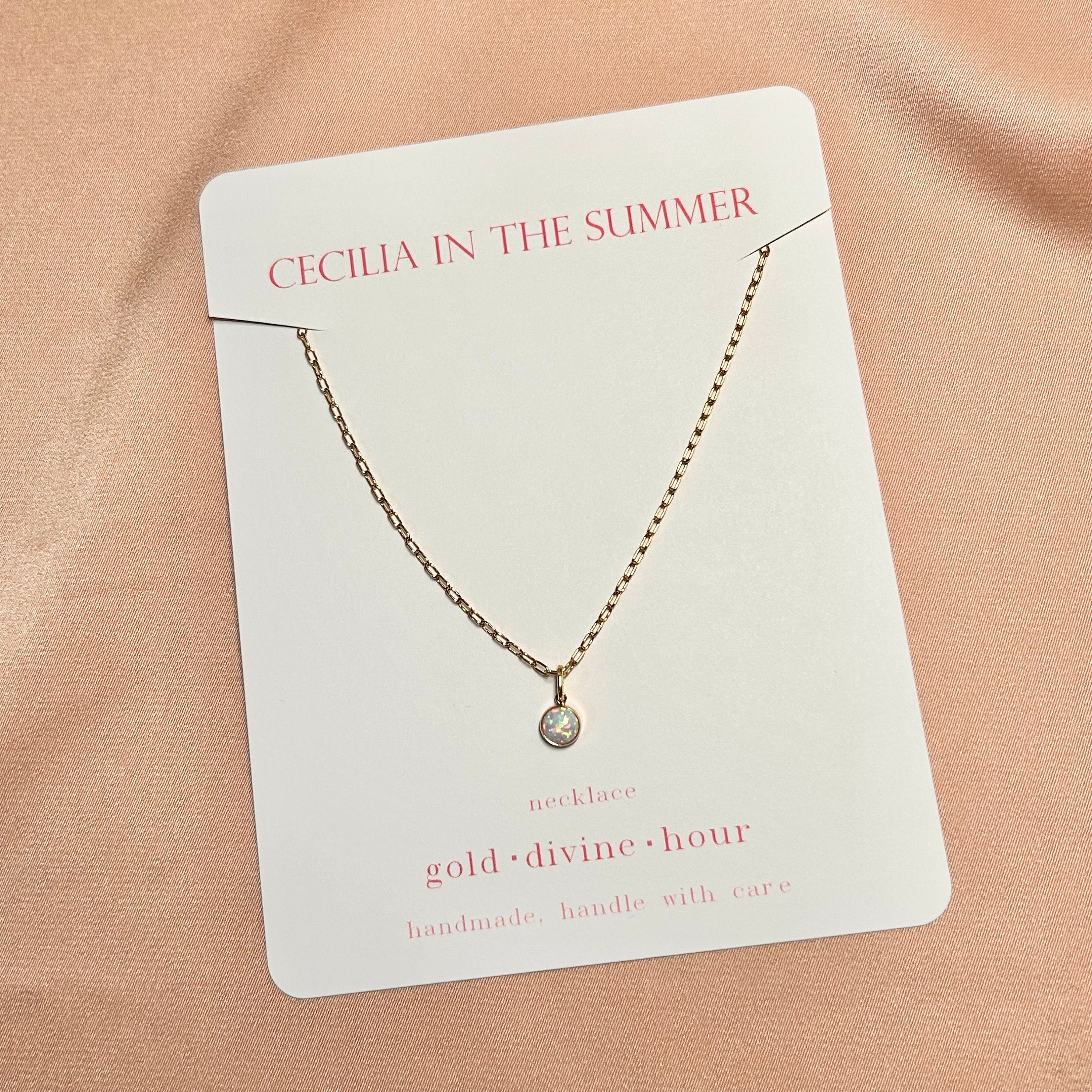 Opal Pendant Necklace