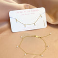 Pearls Adjustable Bracelet ~ 14kt Gold Fill