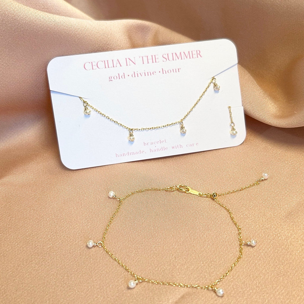 Golden Dots Adjustable Bracelet ~ 14kt Gold Fill