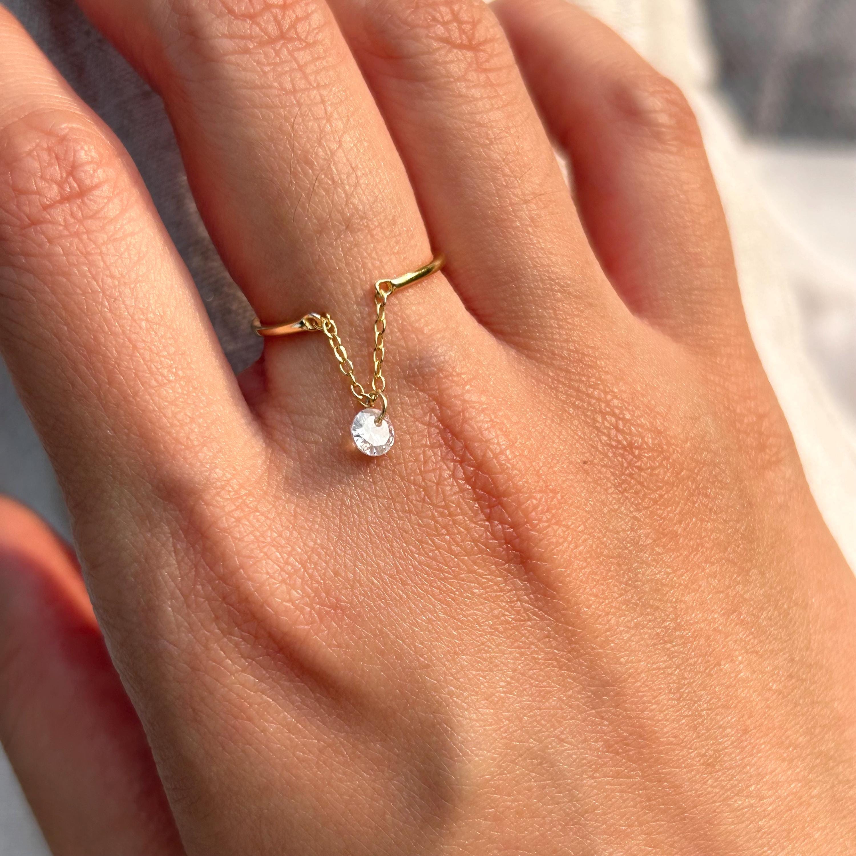 Lenn Chain Gem ~ Adjustable Ring