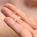 Helix Studs 1pc Ball Vermeil Earring