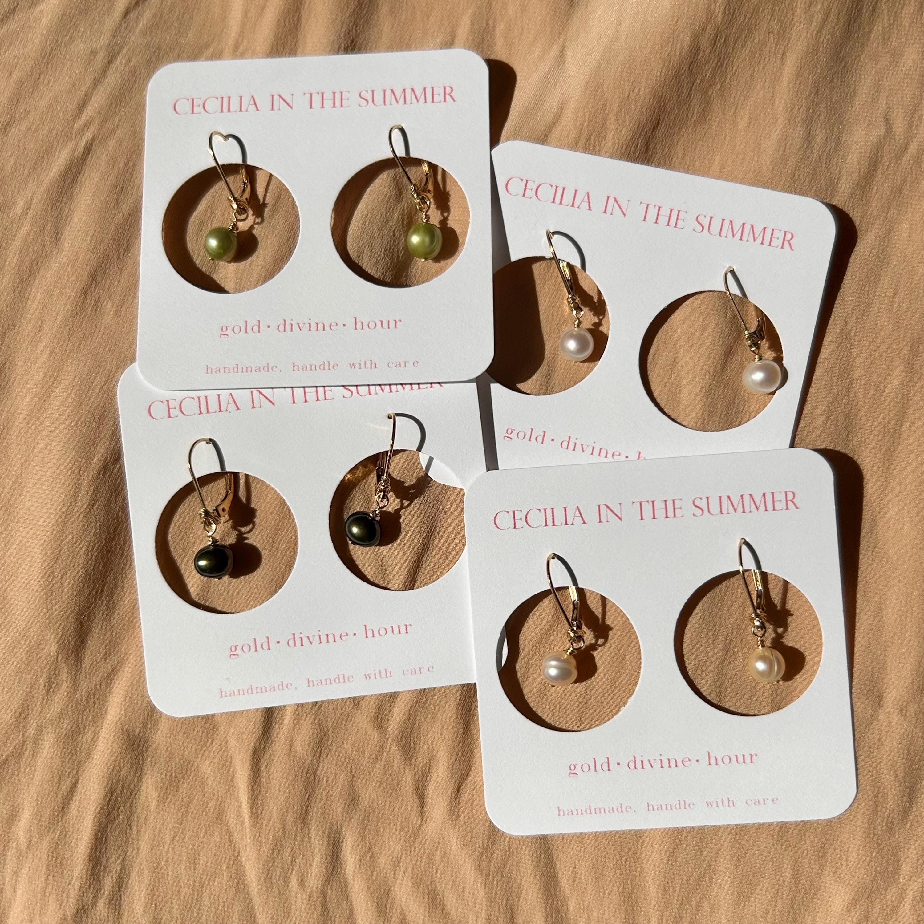 Potato Pearl Leverback Earrings ~ 14kt Gold Filled