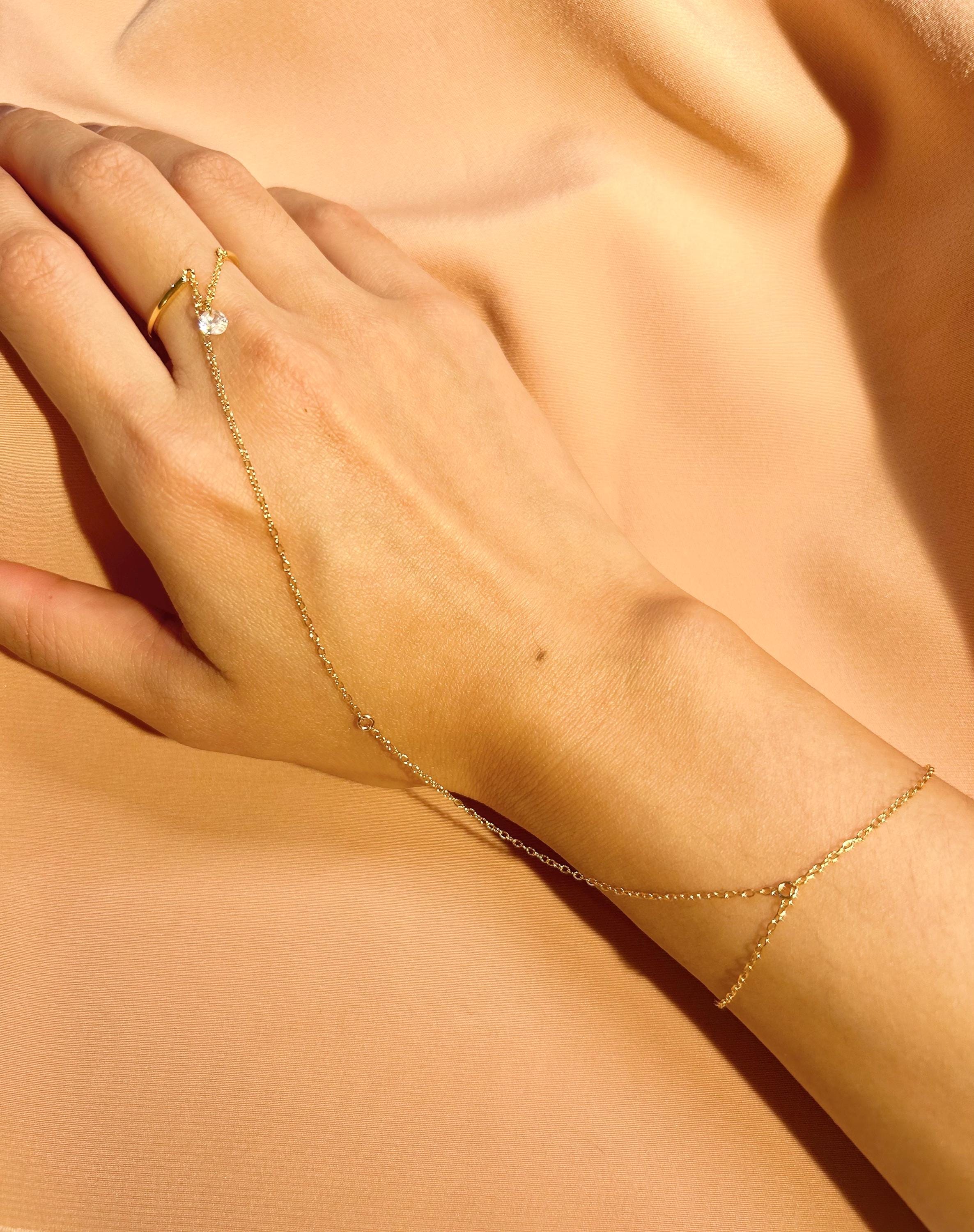Lenn Ring-Link-Bracelet ~ Vermeil Bracelet