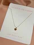 Mother’s Love Heart Plate Necklace