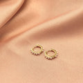 Surround Pearl Huggies Huggie Vermeil Earrings