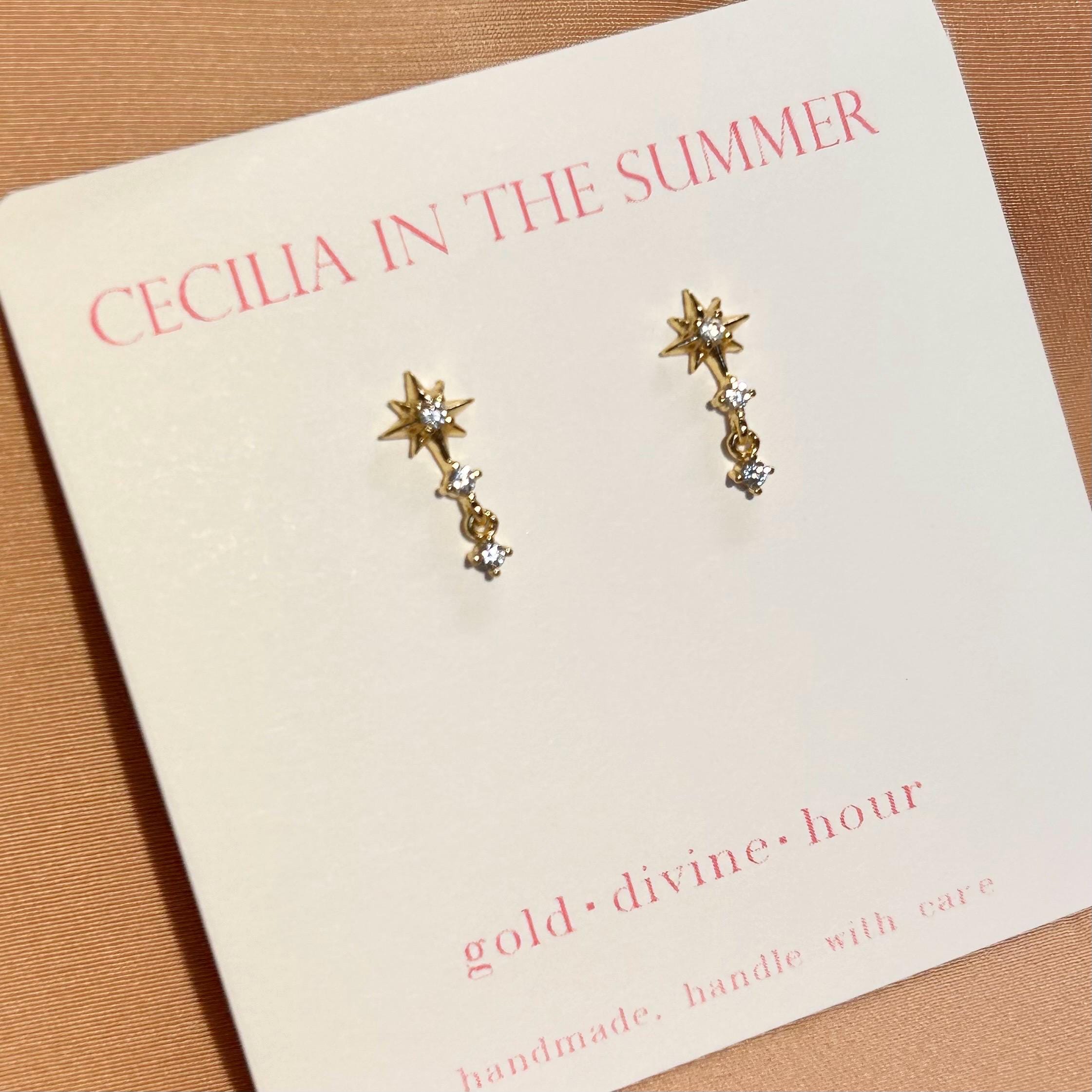 Starry Night Stud Vermeil Earrings