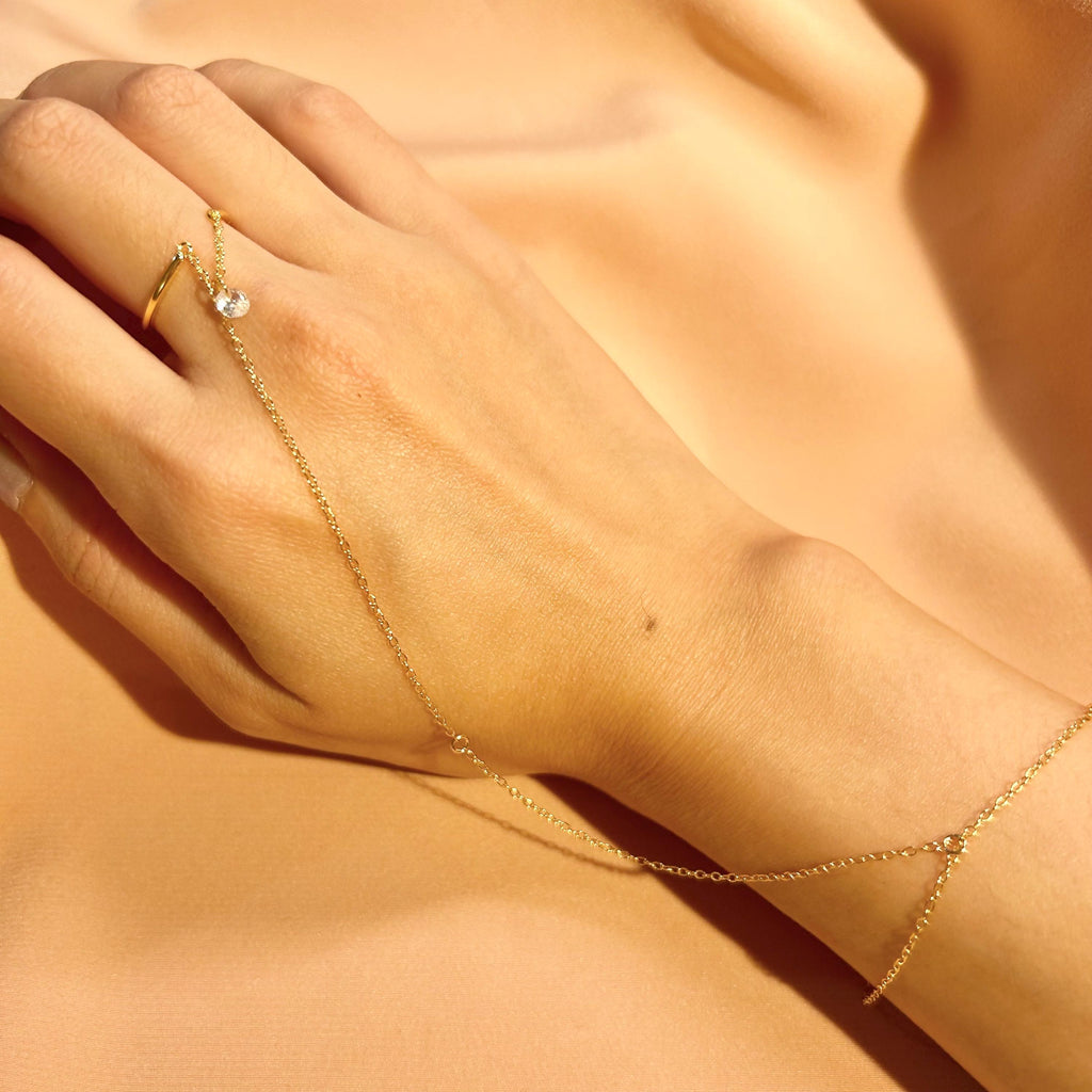 Lenn Ring-Link-Bracelet ~ Vermeil Bracelet
