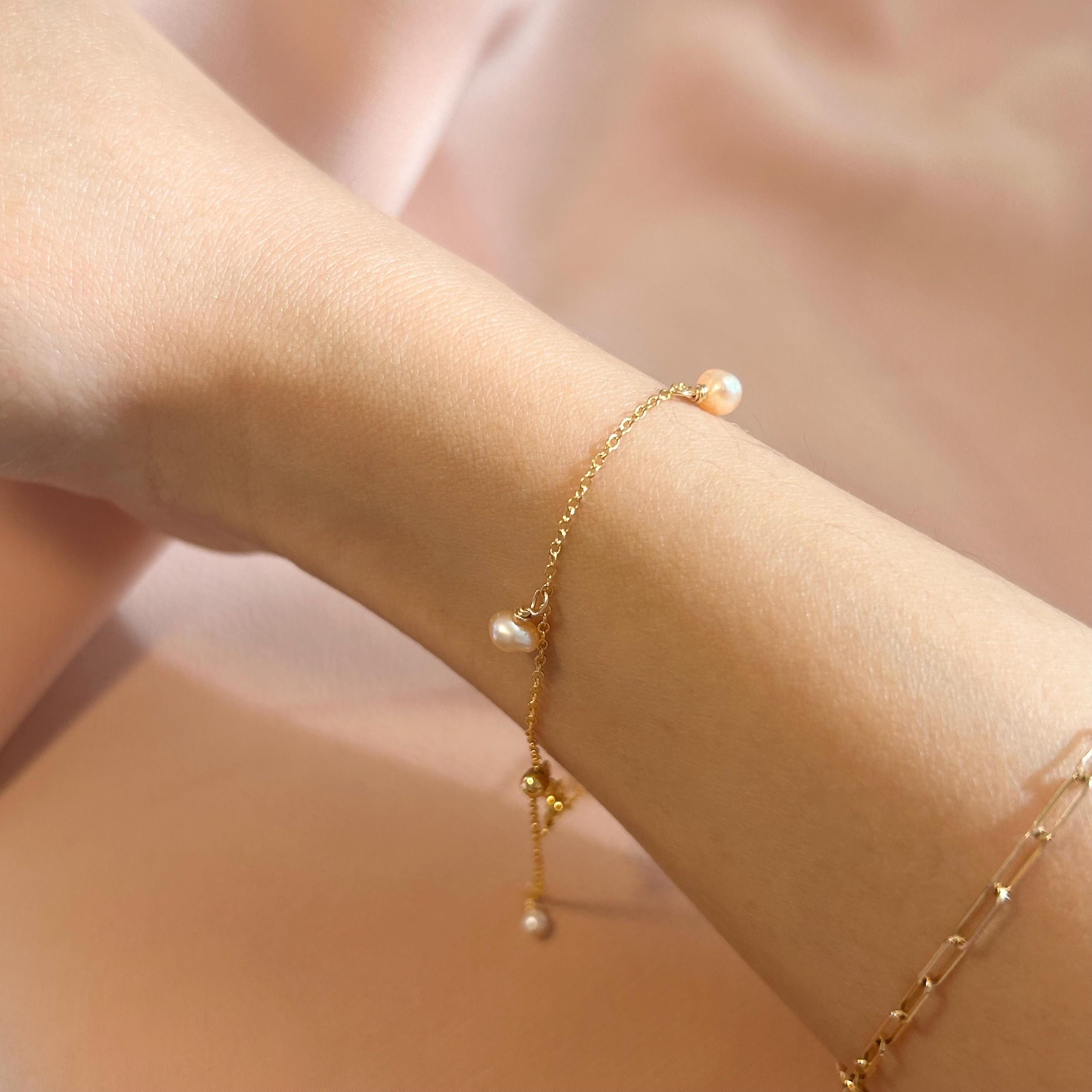 Golden Dots Adjustable Bracelet ~ 14kt Gold Fill