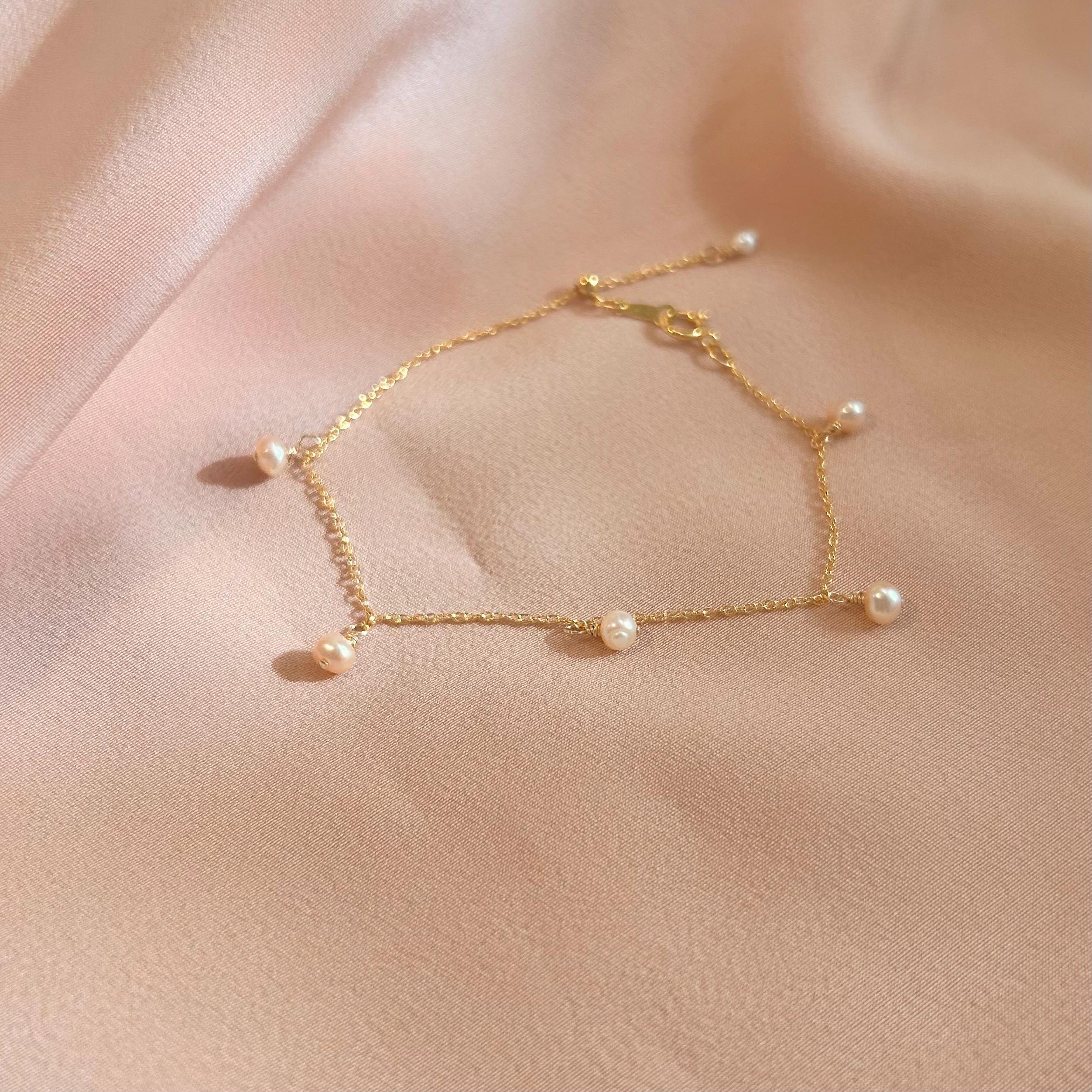Pearls Adjustable Bracelet ~ 14kt Gold Fill