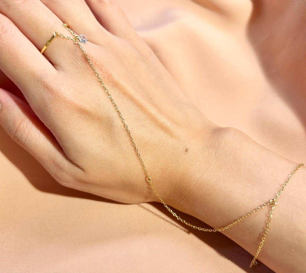 Lenn Ring-Link-Bracelet ~ Vermeil Bracelet