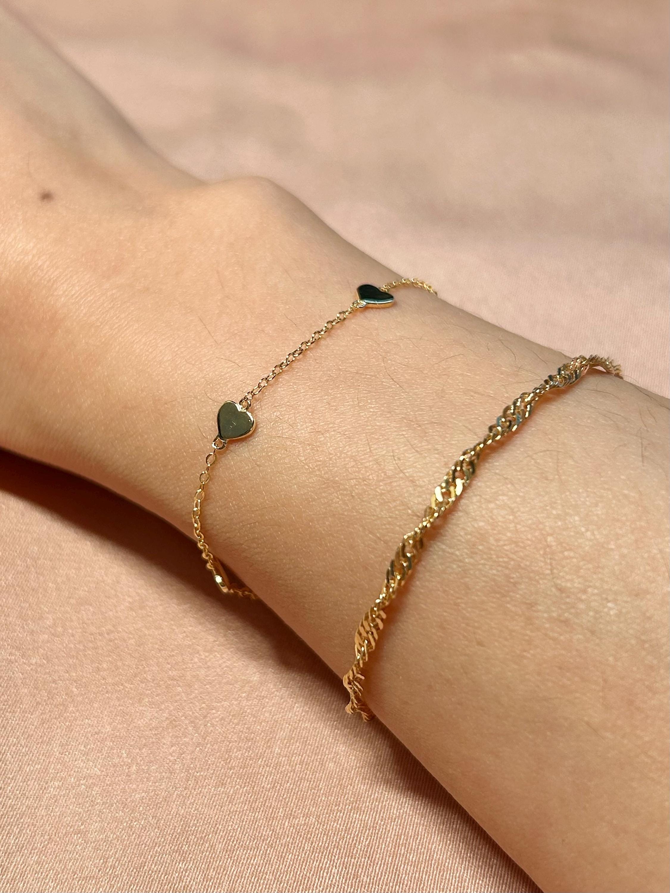 Hearts Steps ~ Vermeil Bracelet