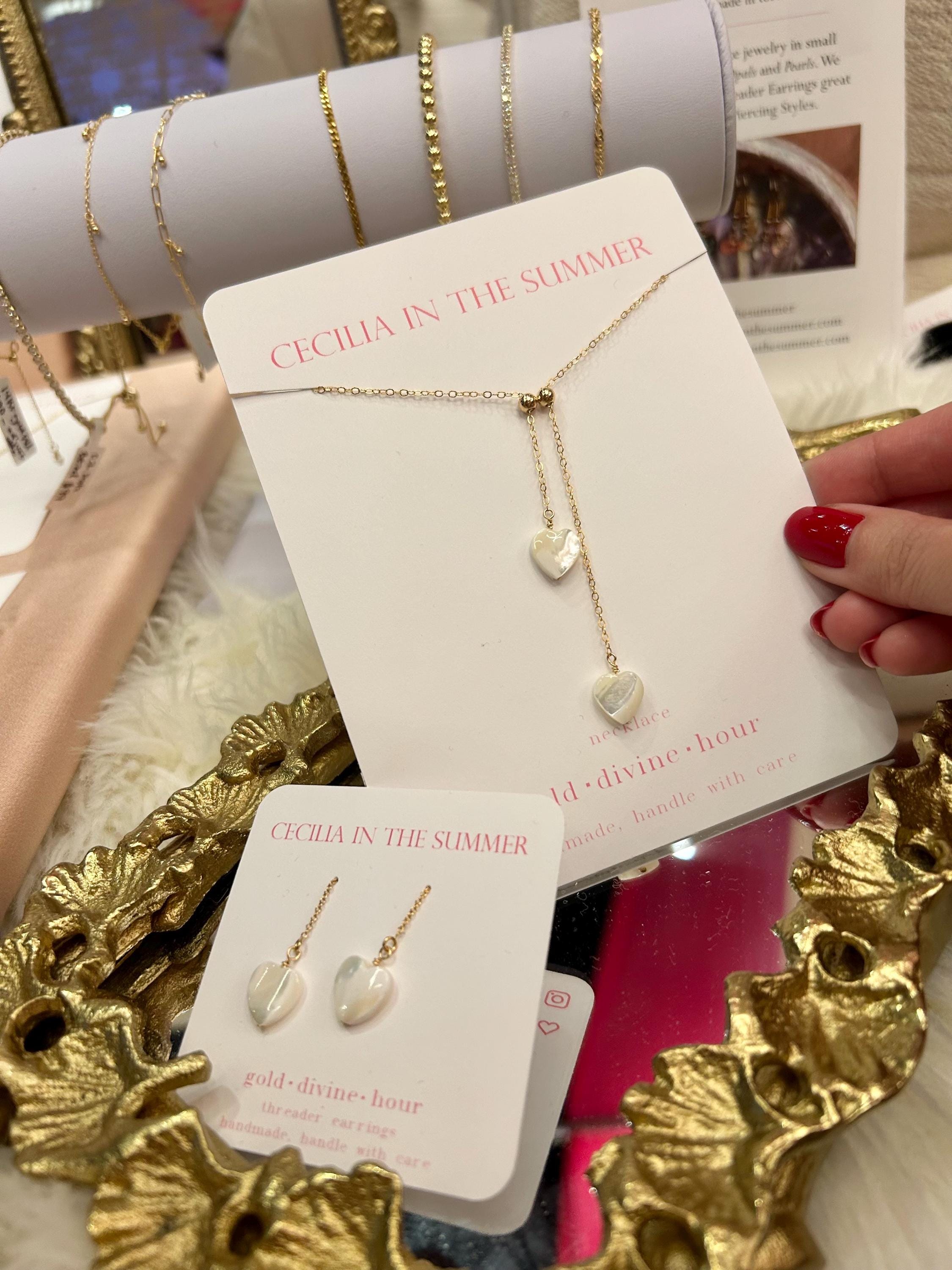 Pearl Rain Orbs Adjustable Necklace ~ 14kt Gold Fill
