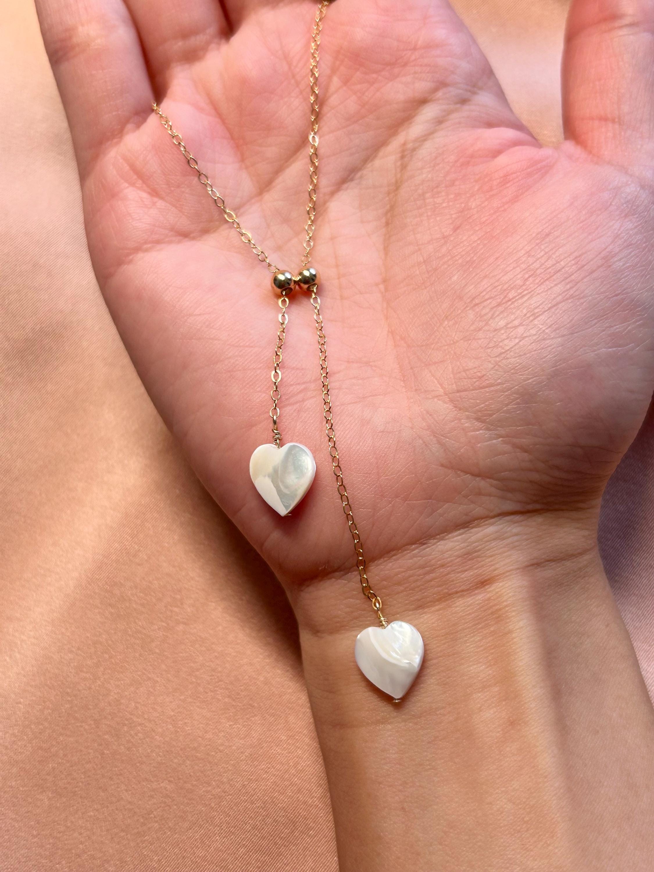 Pearl Rain Orbs Adjustable Necklace ~ 14kt Gold Fill