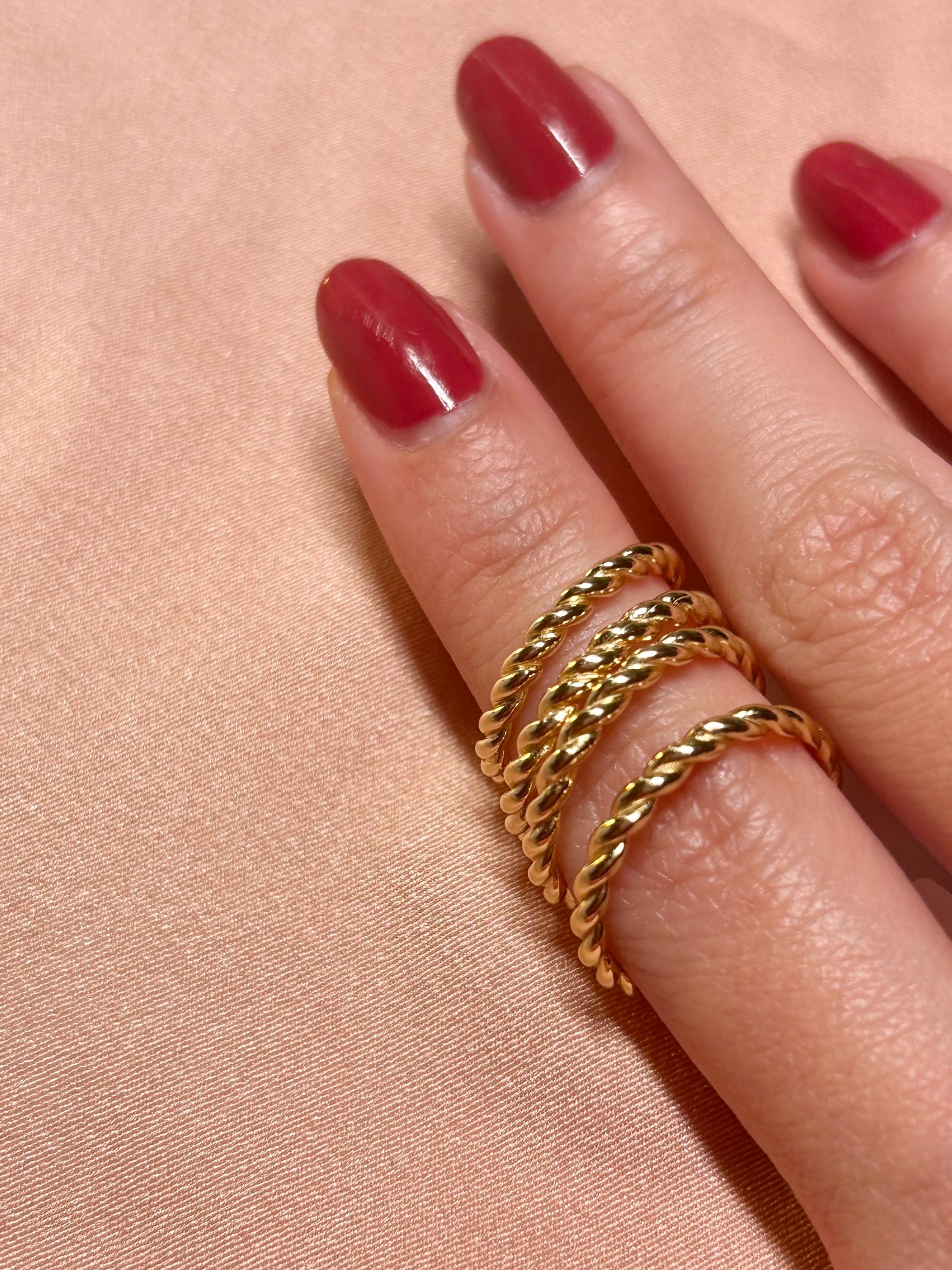 Twist Eternity ~ Vermeil Ring