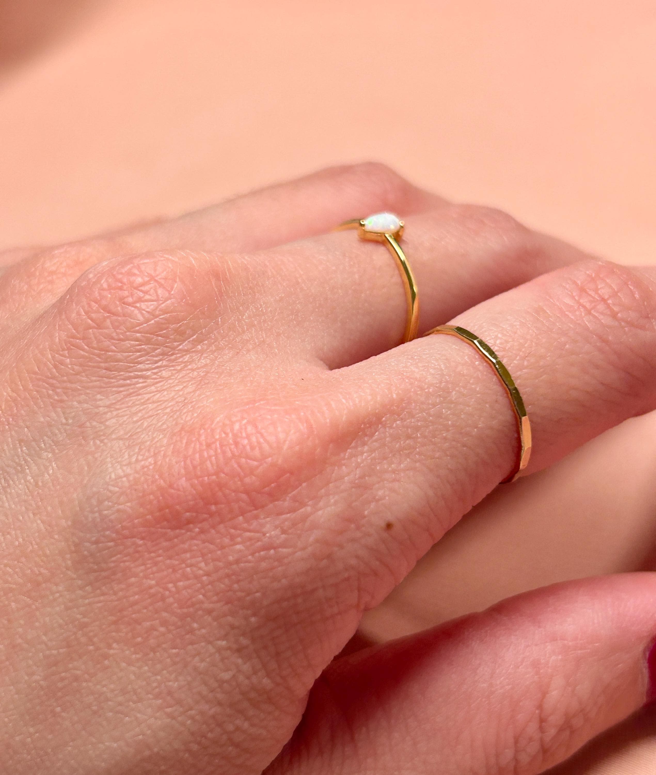 Hammered 14kt Gold Fill Ring