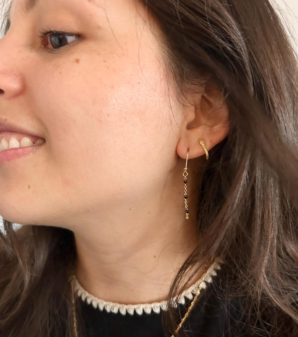 Enamel Earrings ~ 14kt Gold Filled