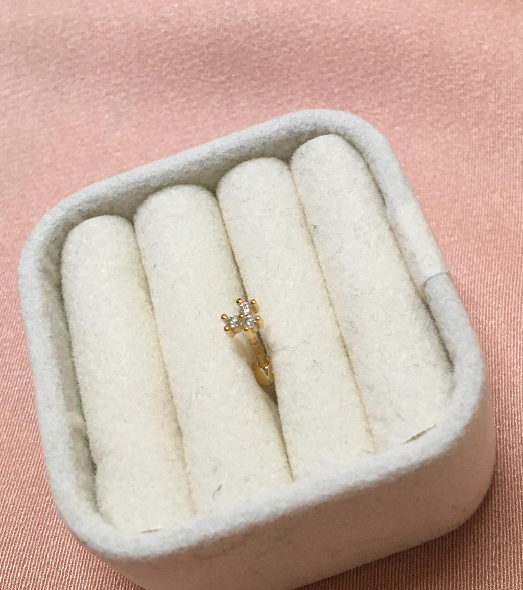 Helix Studs 1pc Ball Vermeil Earring