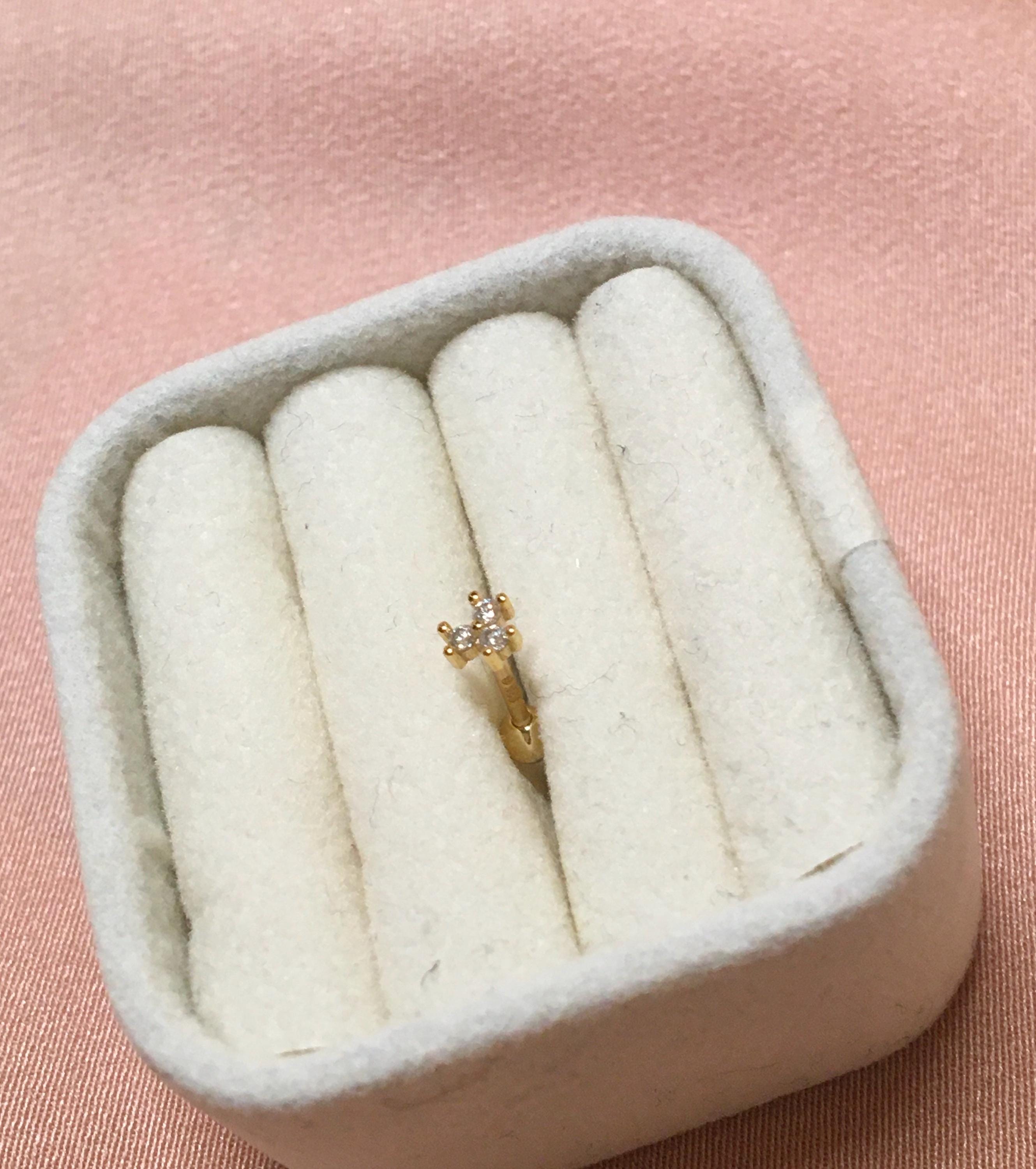 Helix Studs 1pc Ball Vermeil Earring