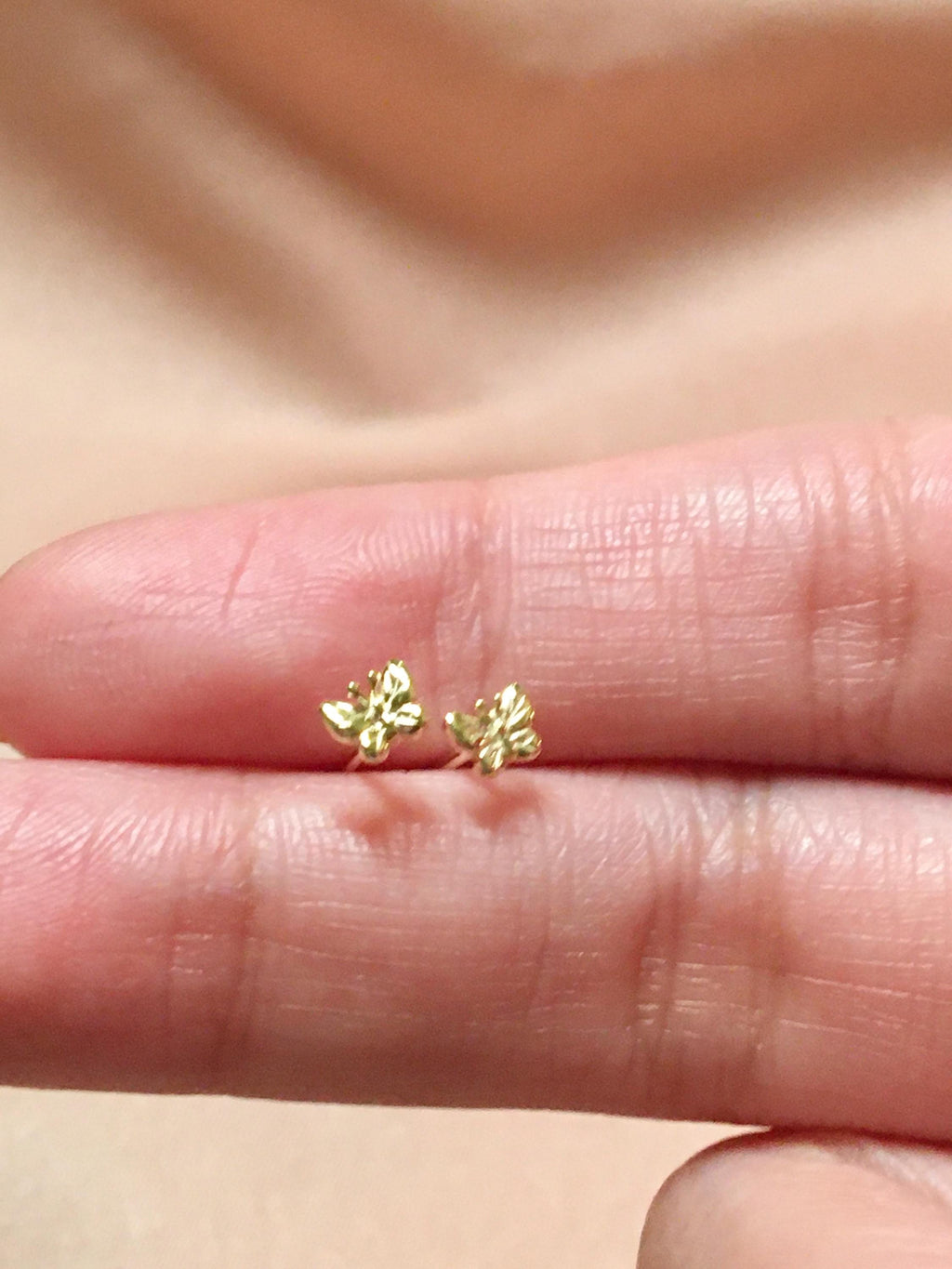 Butterflies Butterfly Mini Studs Vermeil Earrings