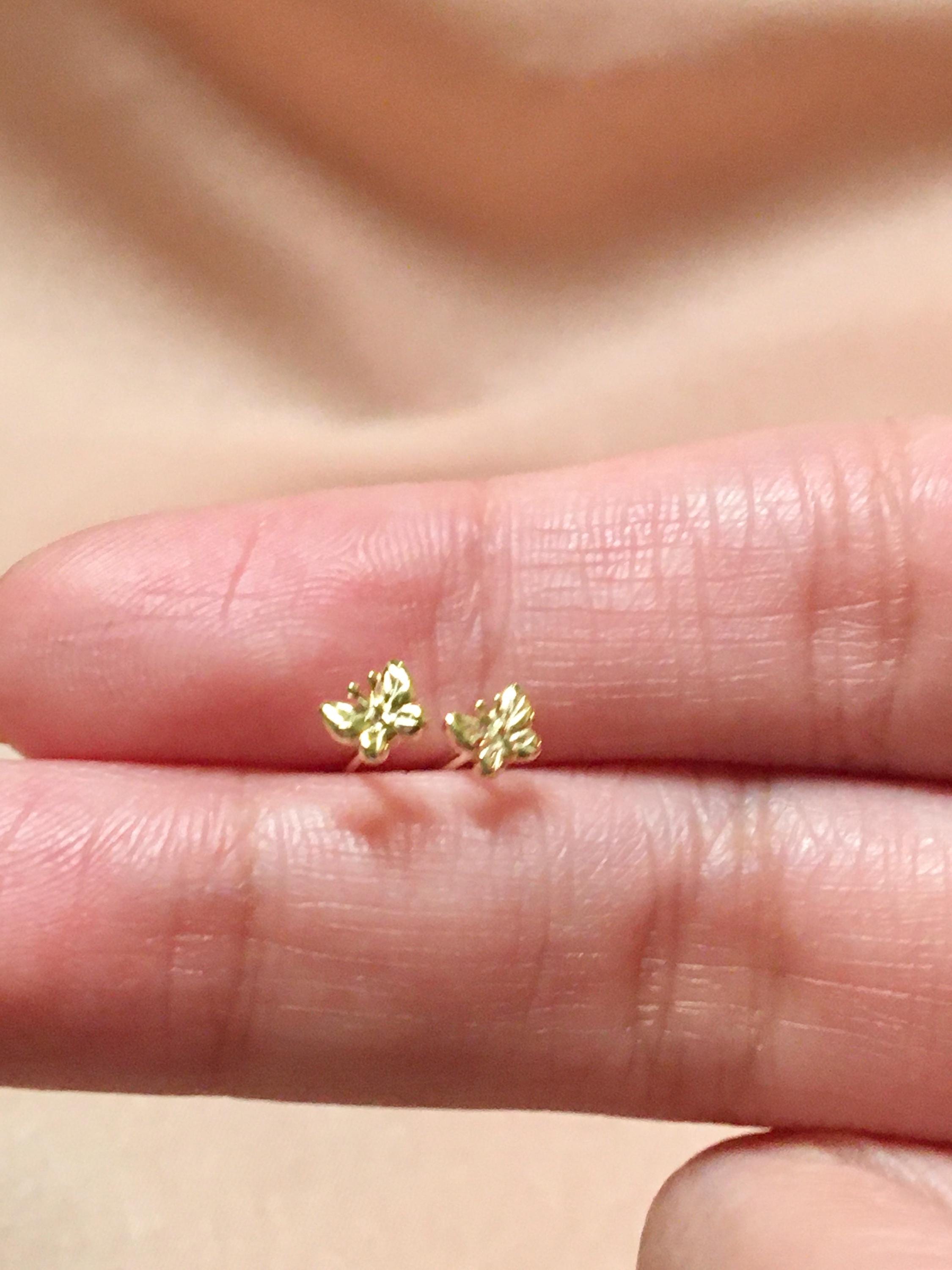 Butterflies Butterfly Mini Studs Vermeil Earrings