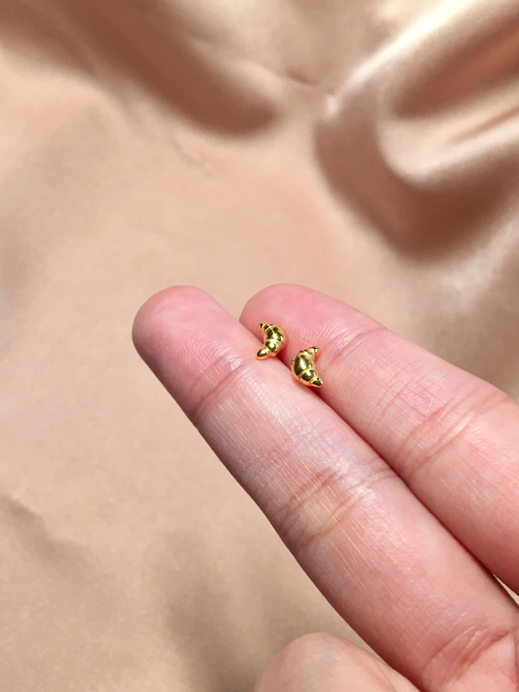 Croissant Stud Earrings
