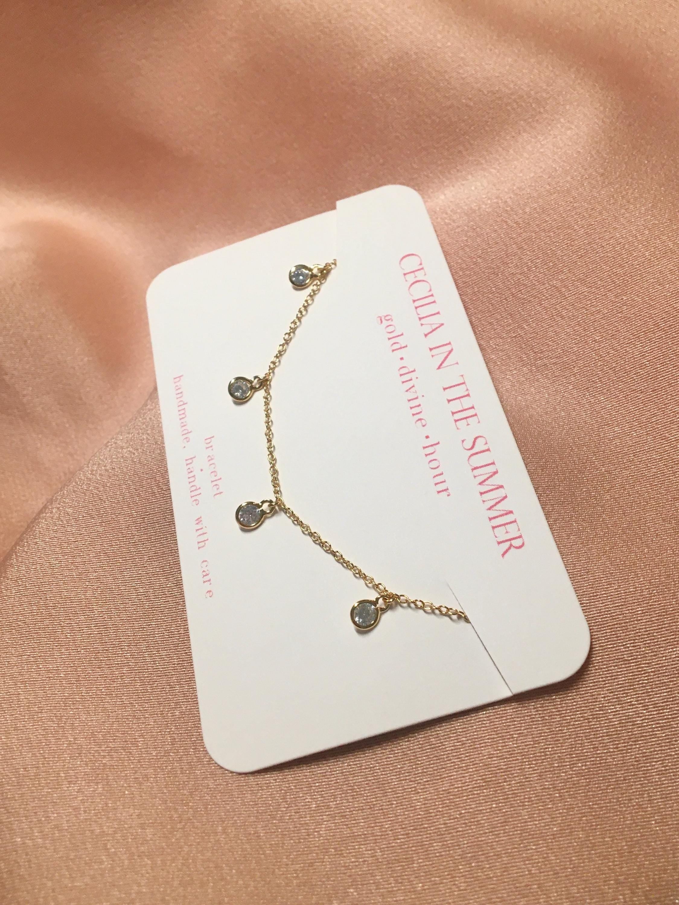 Gem Charms CZ Bracelet