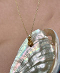 Mini Rosette Pendant Vermeil Necklace
