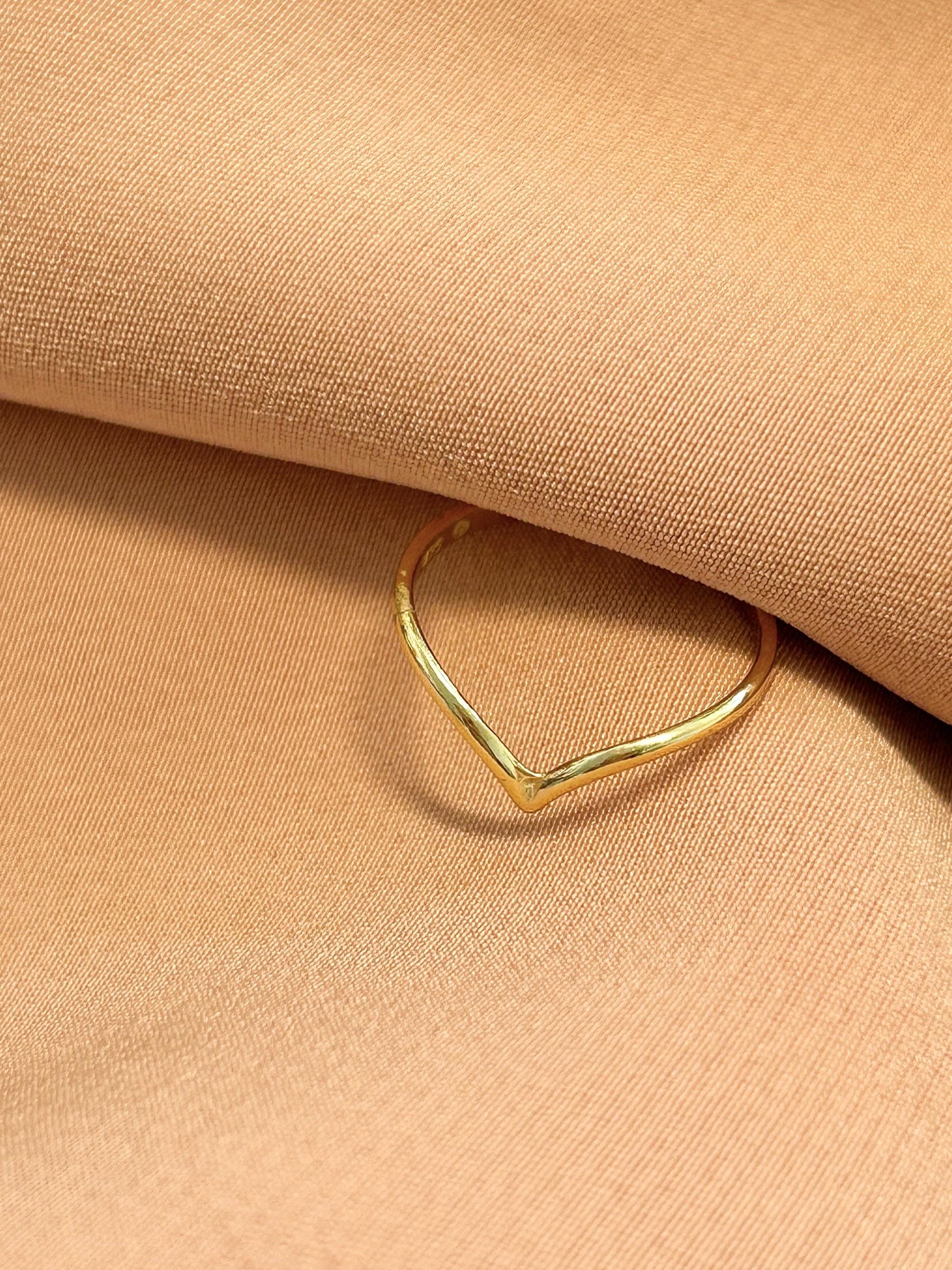 Chevron Ring ~ Vermeil ~ Sterling Silver