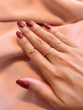 Chevron Ring ~ Vermeil ~ Sterling Silver