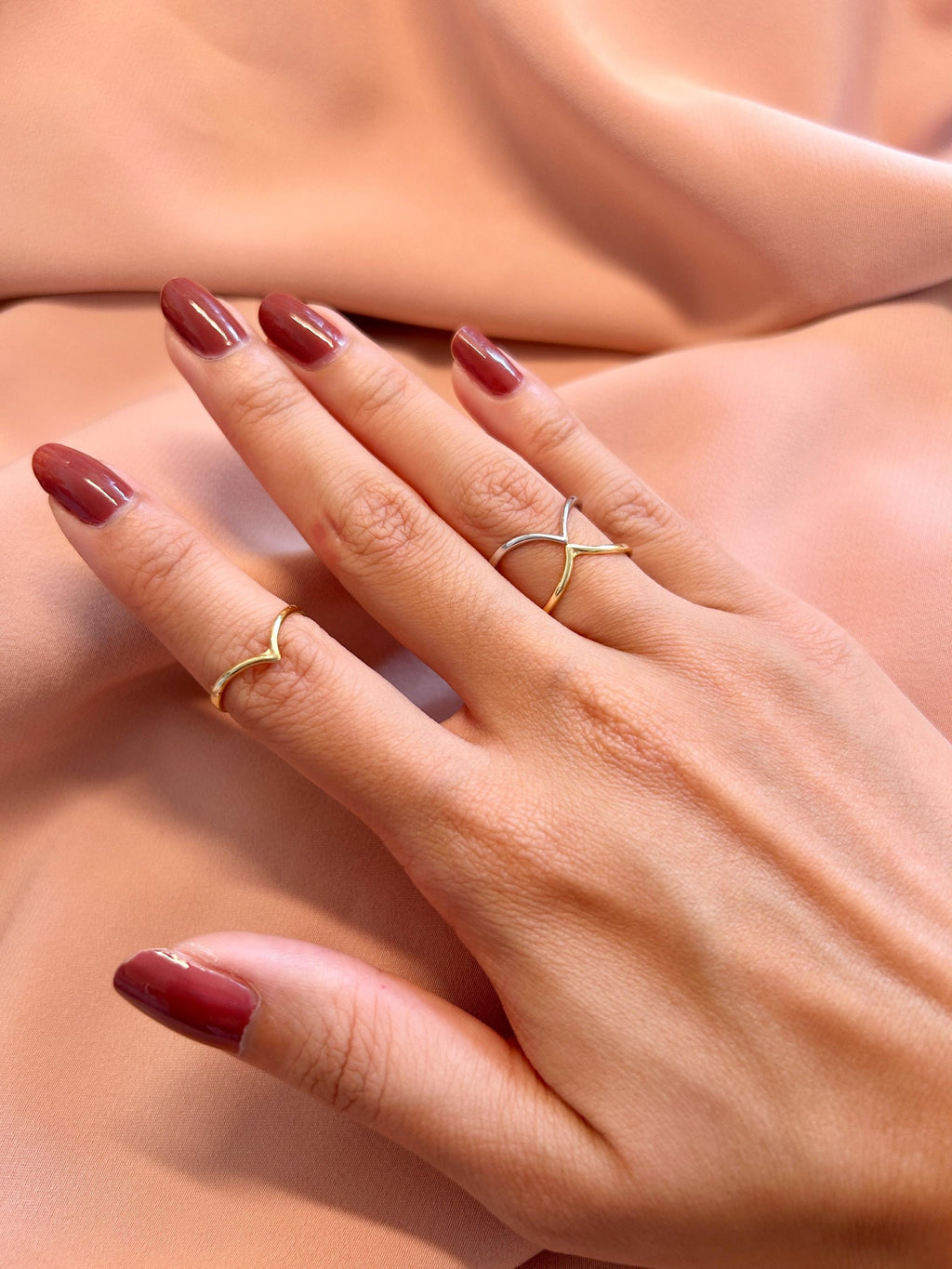 Chevron Ring ~ Vermeil ~ Sterling Silver