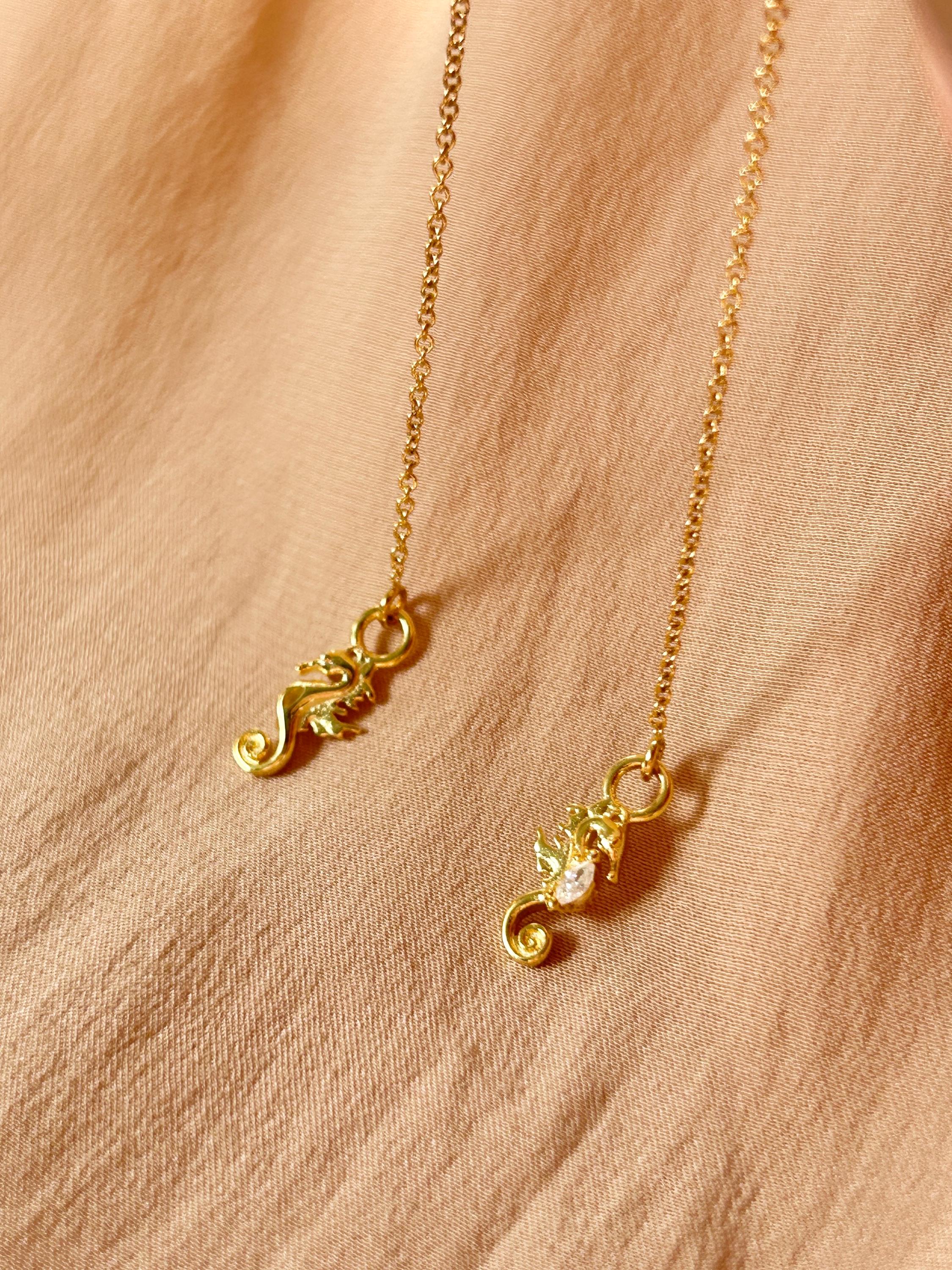 Seahorse Threader Earrings ~ Our Ocean