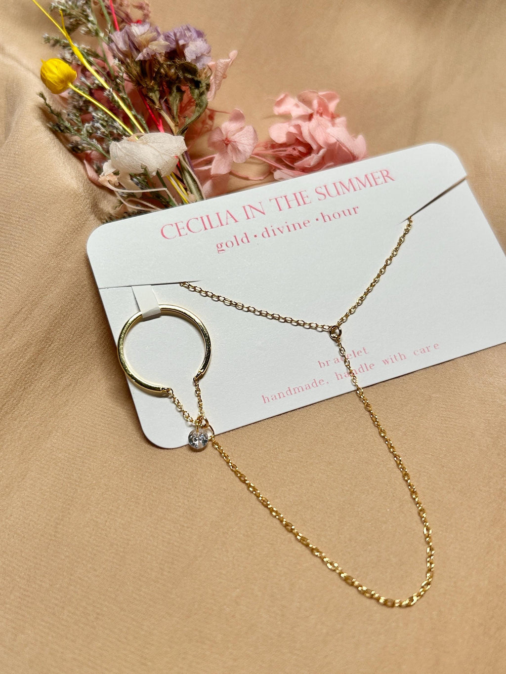 Lenn Ring-Link-Bracelet ~ Vermeil Bracelet