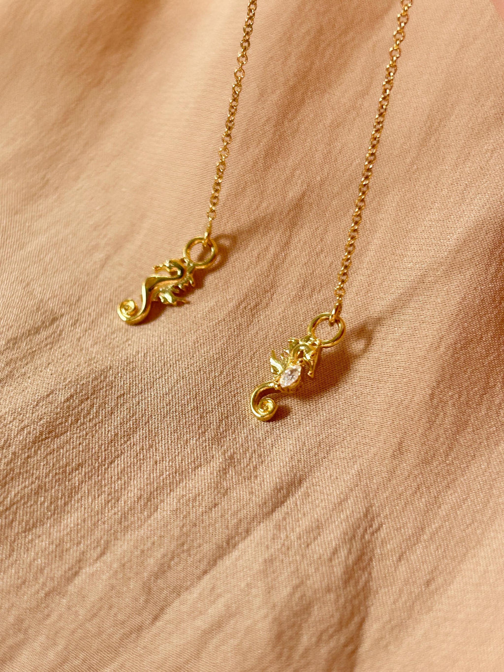 Seahorse Threader Earrings ~ Our Ocean