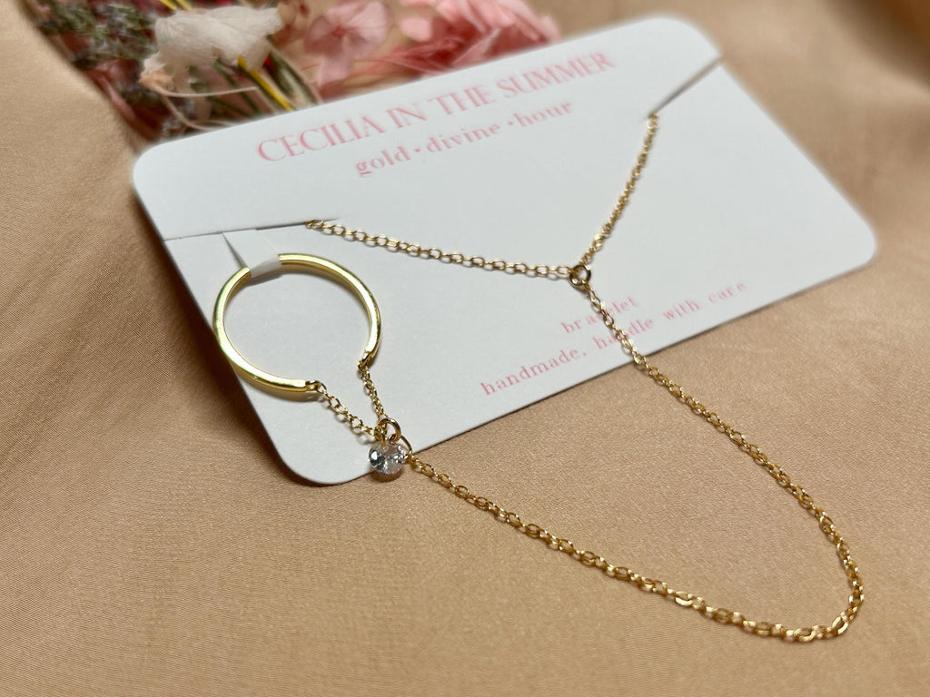 Lenn Ring-Link-Bracelet ~ Vermeil Bracelet