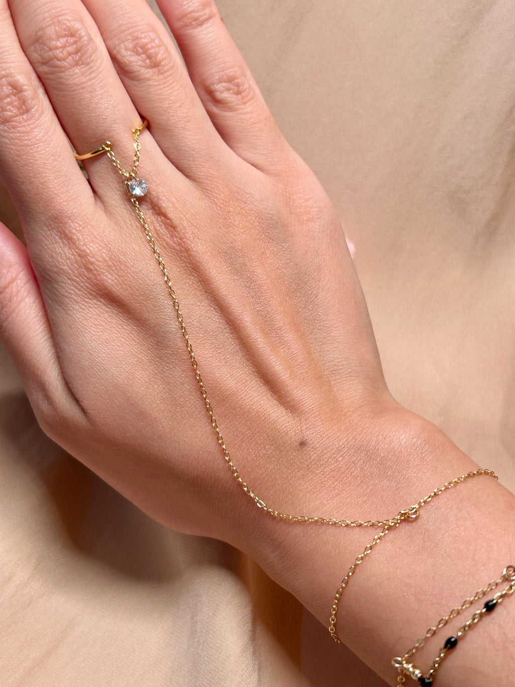 Lenn Ring-Link-Bracelet ~ Vermeil Bracelet
