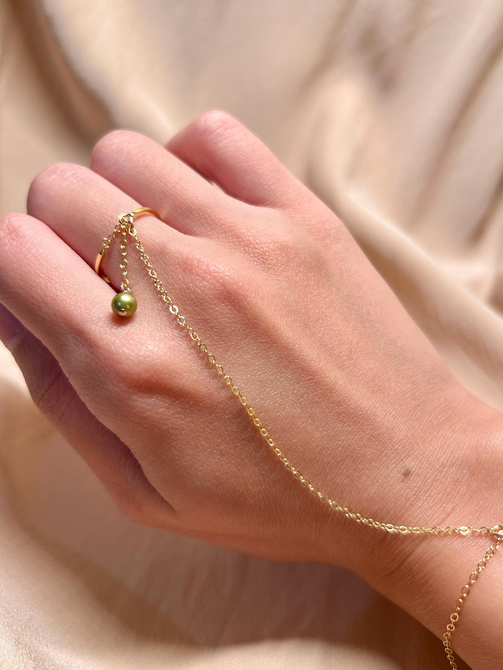 Maria Ring-Link-Bracelet ~ Vermeil Bracelet 14kt Gold Fill