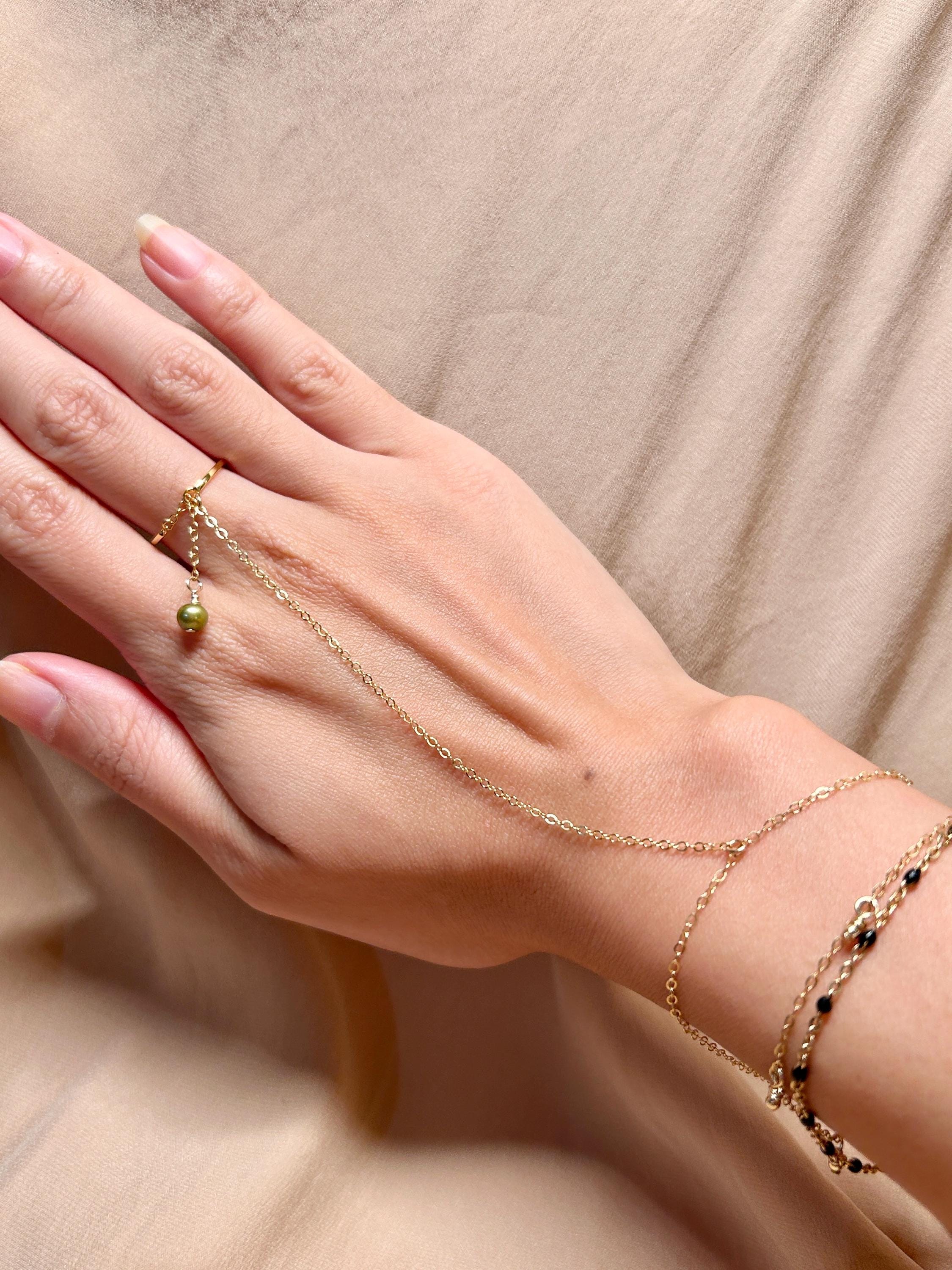 Maria Ring-Link-Bracelet ~ Vermeil Bracelet 14kt Gold Fill