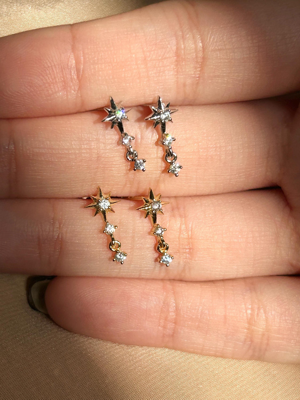 Starry Night Stud Vermeil Earrings