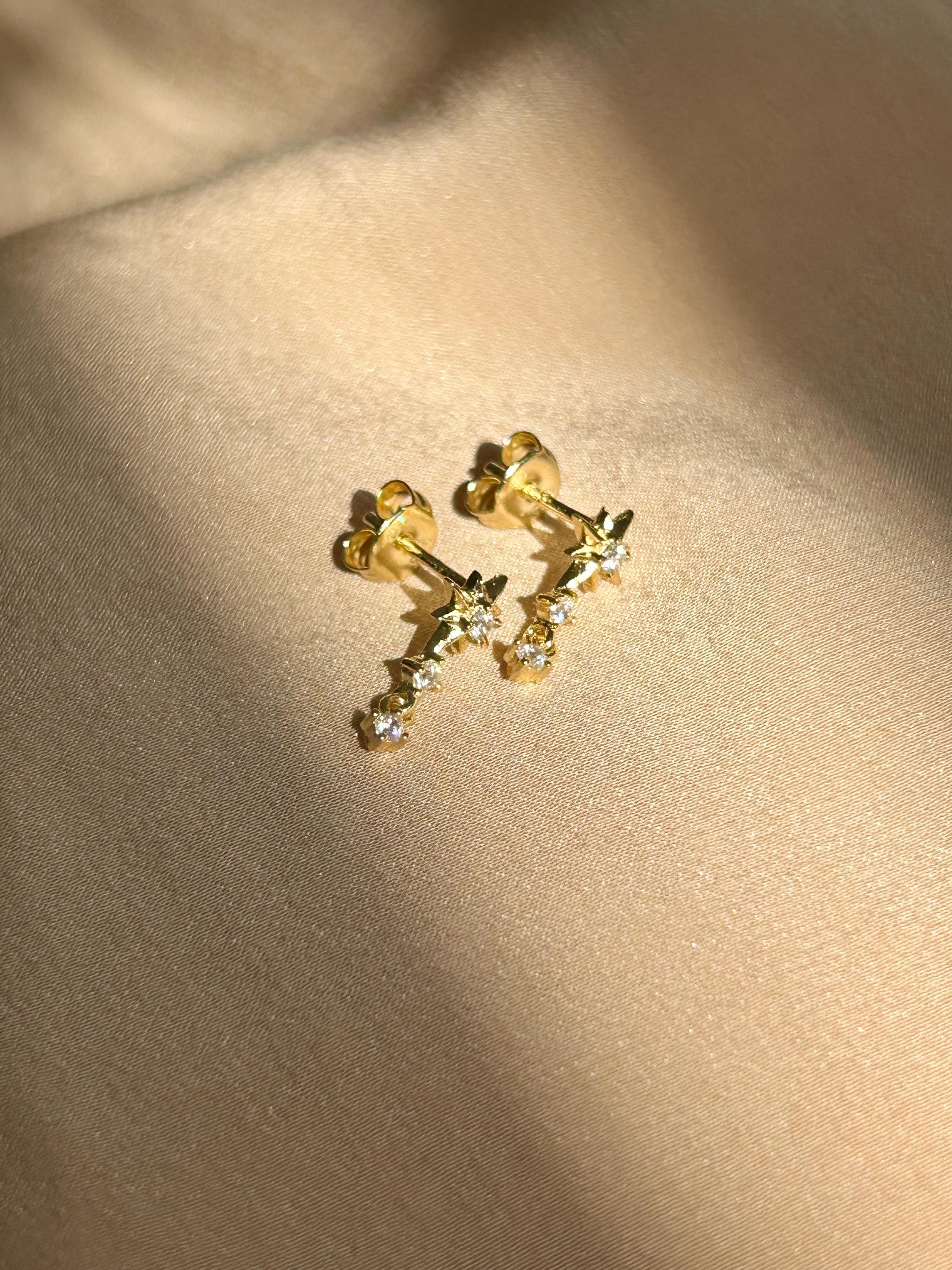 Starry Night Stud Vermeil Earrings